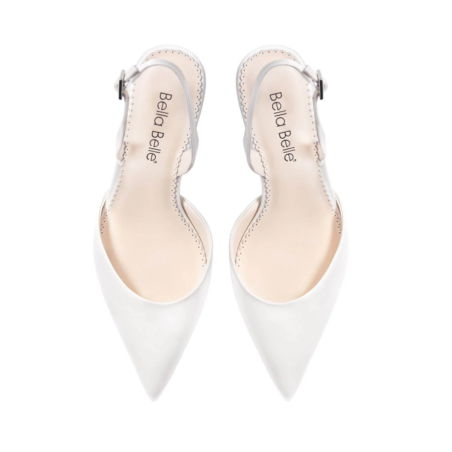 Buy Simone - Pointed Toe Slingback Stiletto Heels - Ivory online | The White Collection Australia