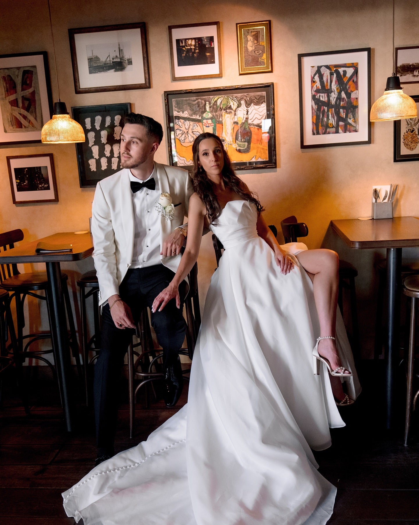 Alexandra - White Pearl Bridal Block Heel