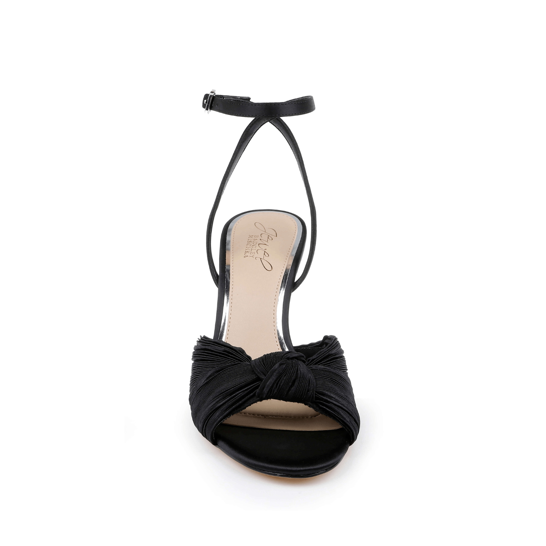 Buy Ibis - Pleated Ankle Strap Sandal - Black online | The White Collection Australia