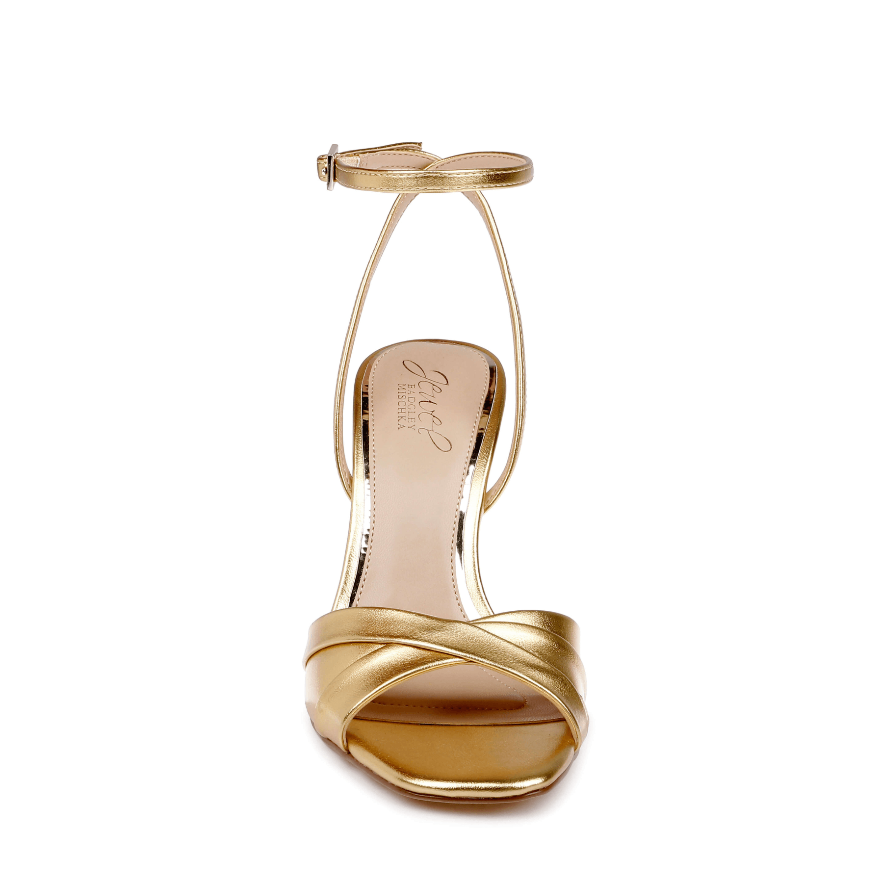 Buy Parisa - Cross Front Stiletto Sandals - Gold online | The White Collection Australia