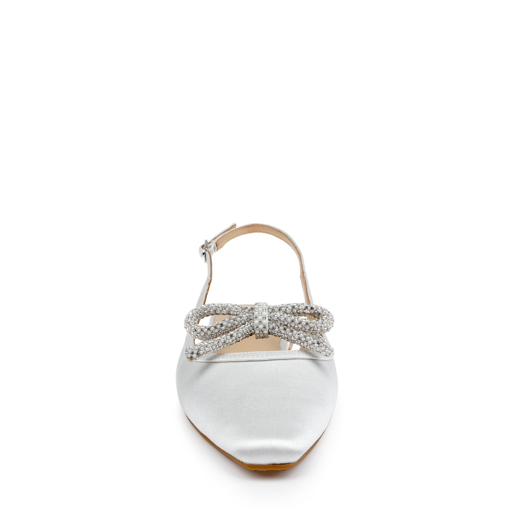 Genesis - Slingback Ballet Flats - Soft White