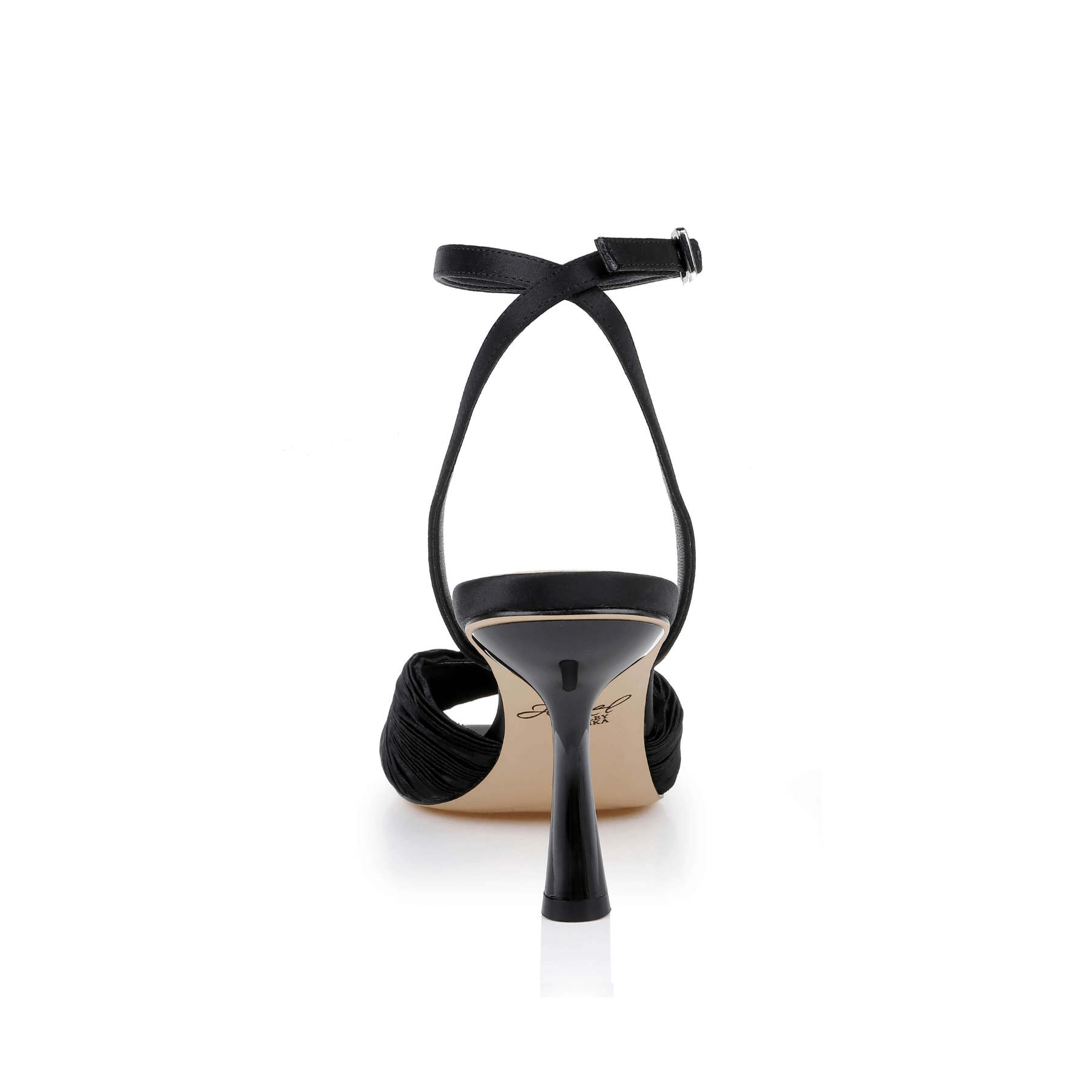 Buy Ibis - Pleated Ankle Strap Sandal - Black online | The White Collection Australia