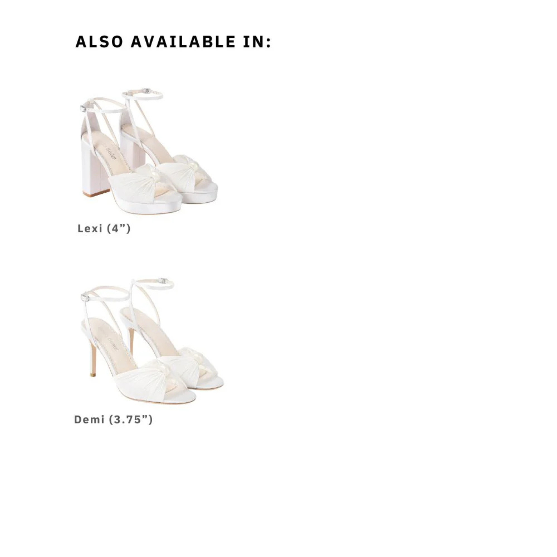 Buy Lexi - Pearl Platform Bridal Heels - Ivory online | The White Collection Australia
