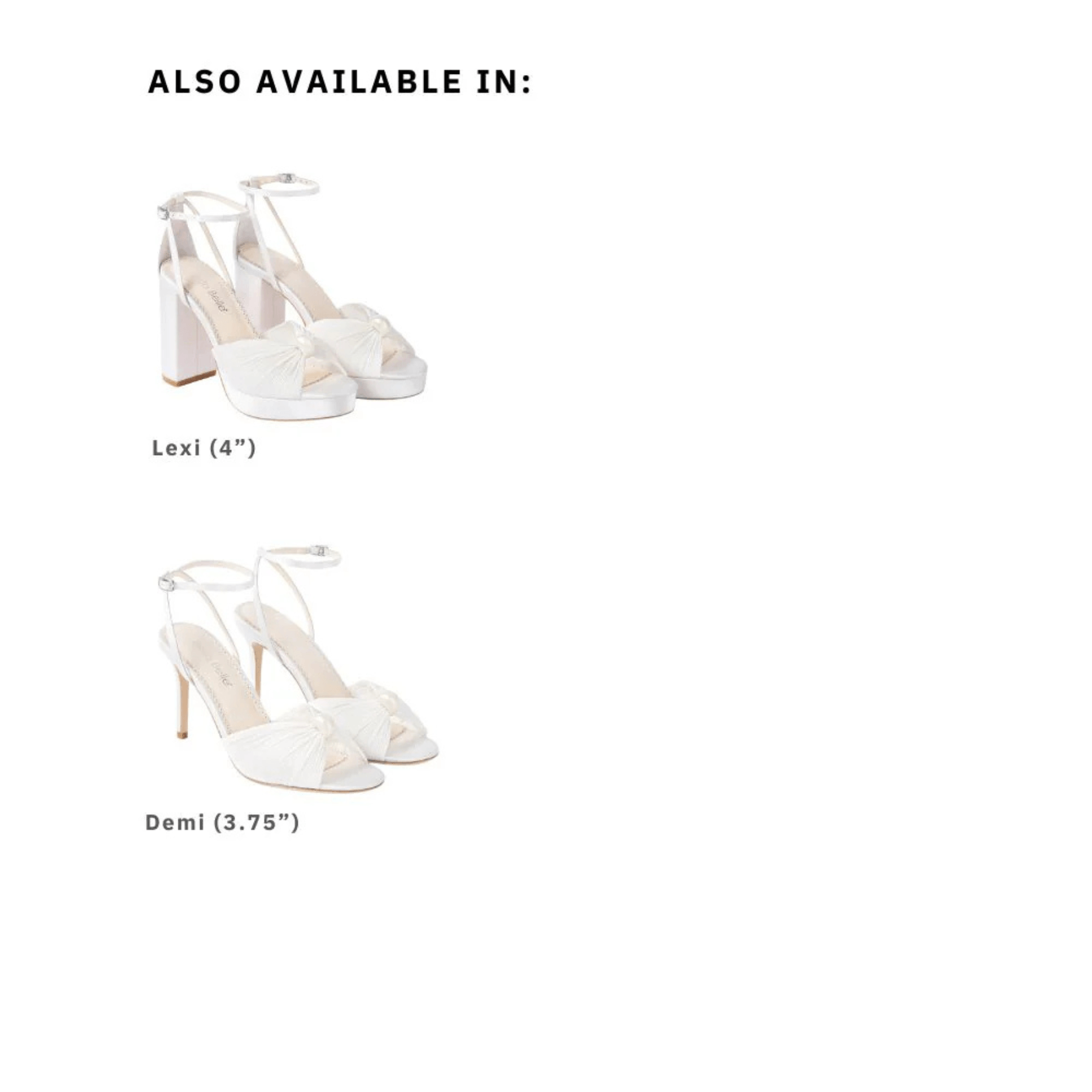 Buy Lexi - Pearl Platform Bridal Heels - Ivory online | The White Collection Australia