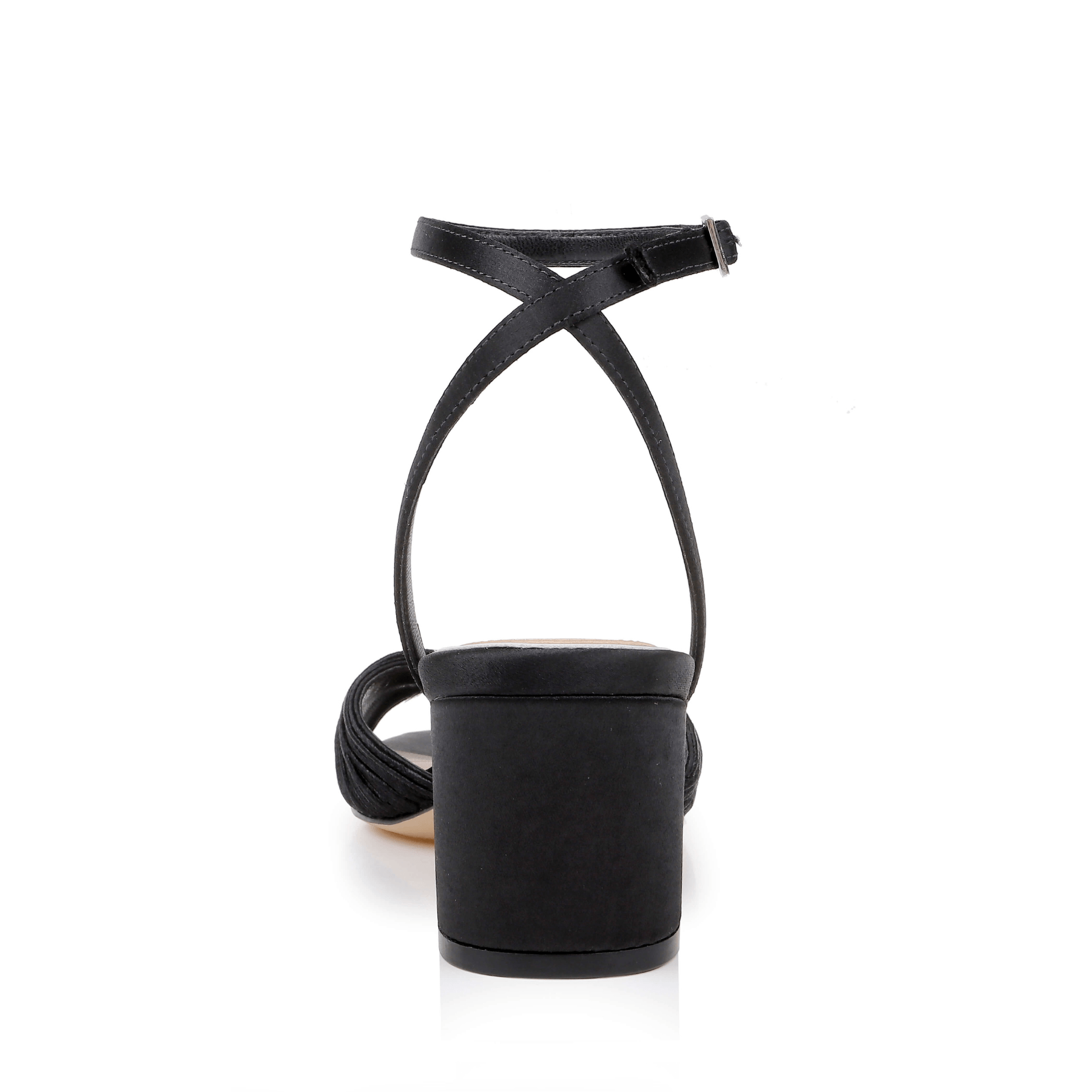Buy Pretty - Open Toe Strappy Low Block Heel - Black online | The White Collection Australia