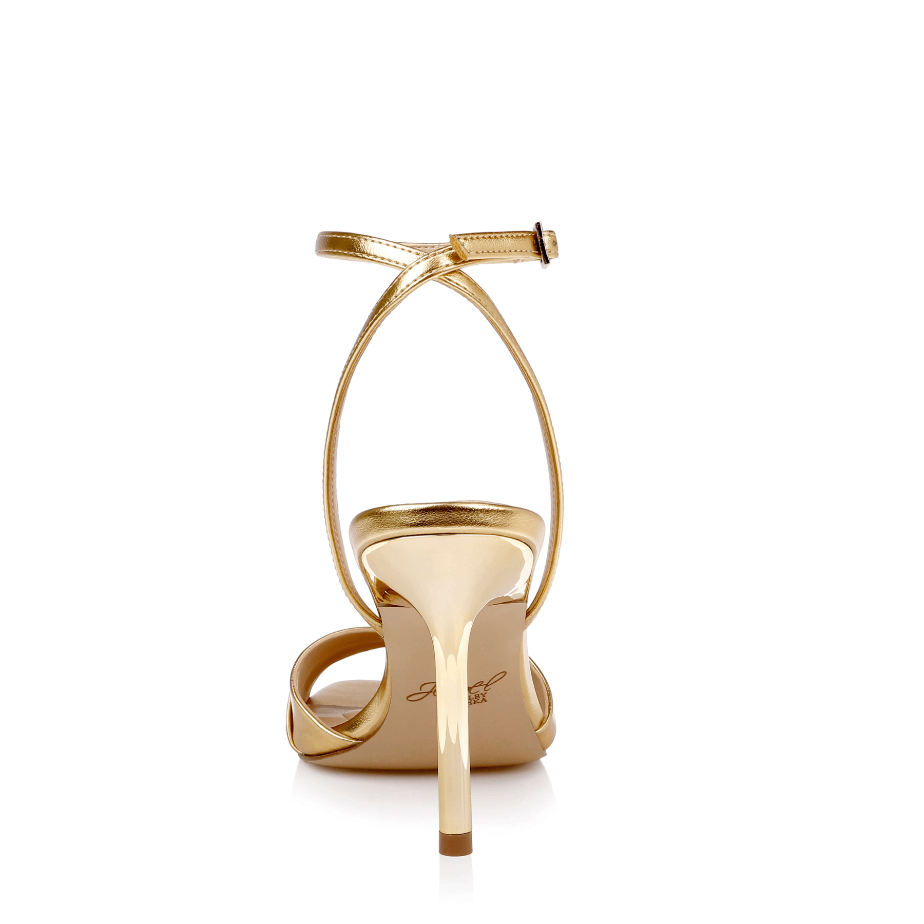 Buy Parisa - Cross Front Stiletto Sandals - Gold online | The White Collection Australia