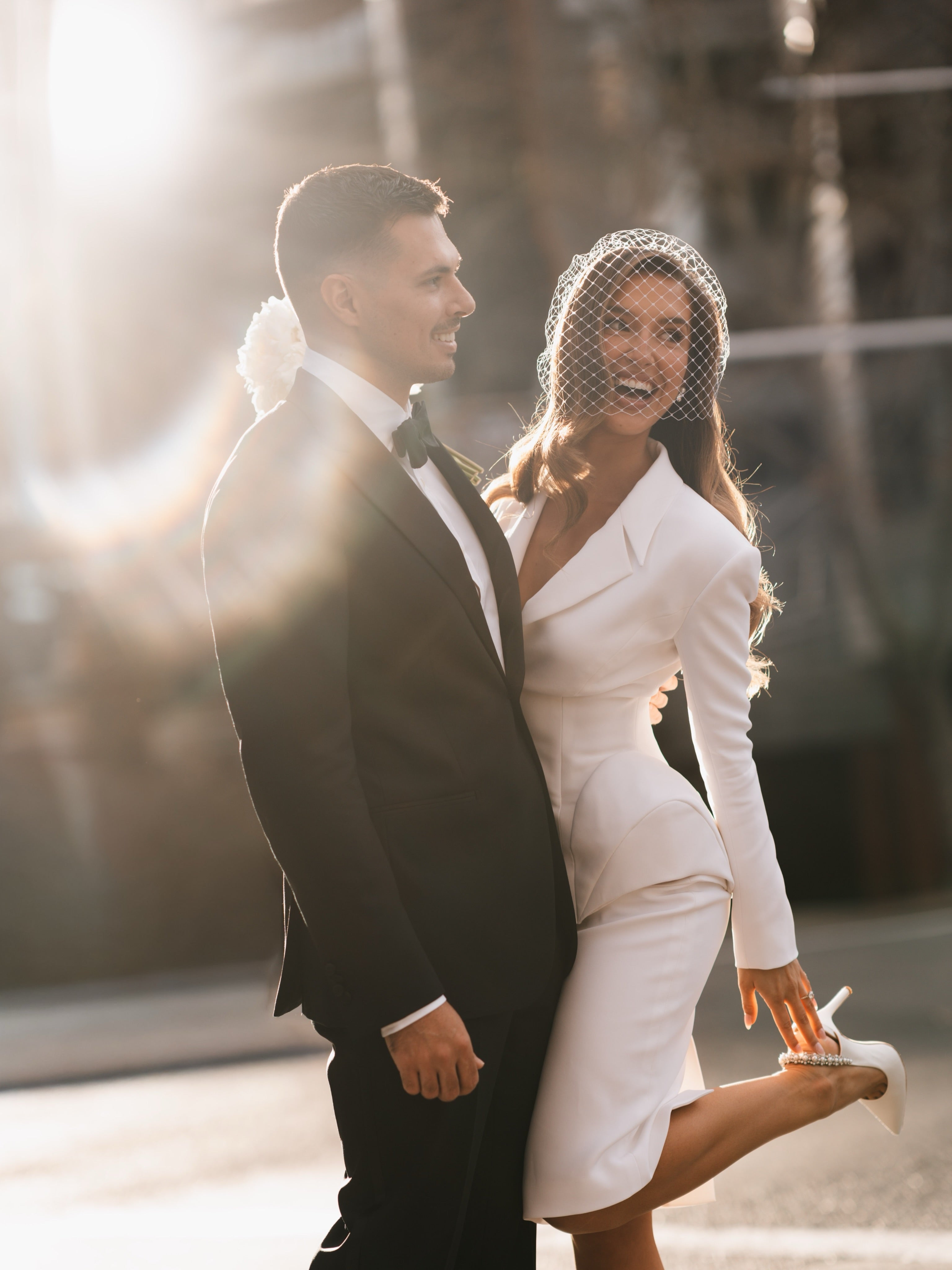 Bonnie Pearl - Pearl & Crystal Embellished Sling Back Bridal Pump - Soft White