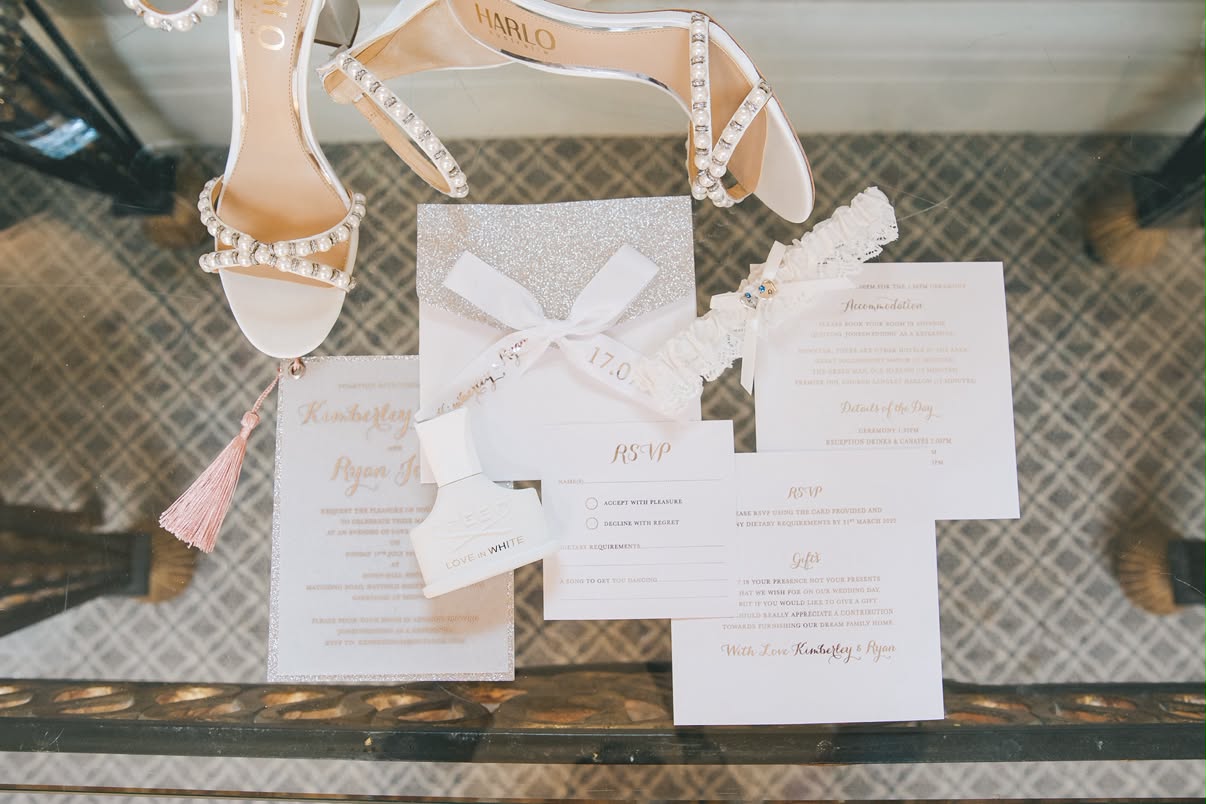 Alexandra - White Pearl Bridal Block Heel