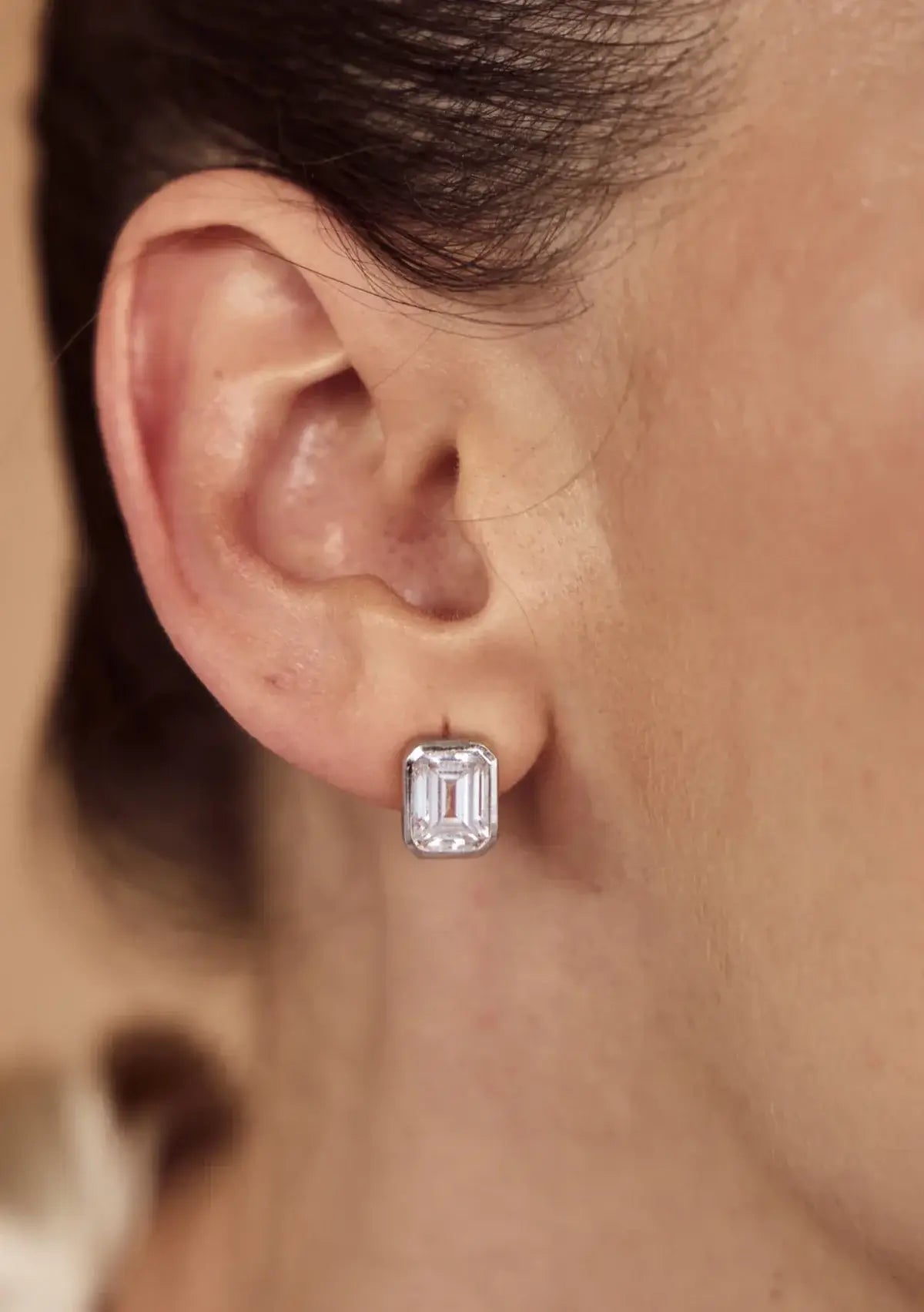 Buy Lola Knight - Andrea - Crystal Stud Earrings - Silver online | The White Collection Australia