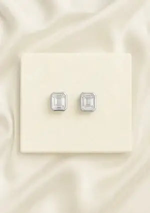 Buy Lola Knight - Andrea - Crystal Stud Earrings - Silver online | The White Collection Australia