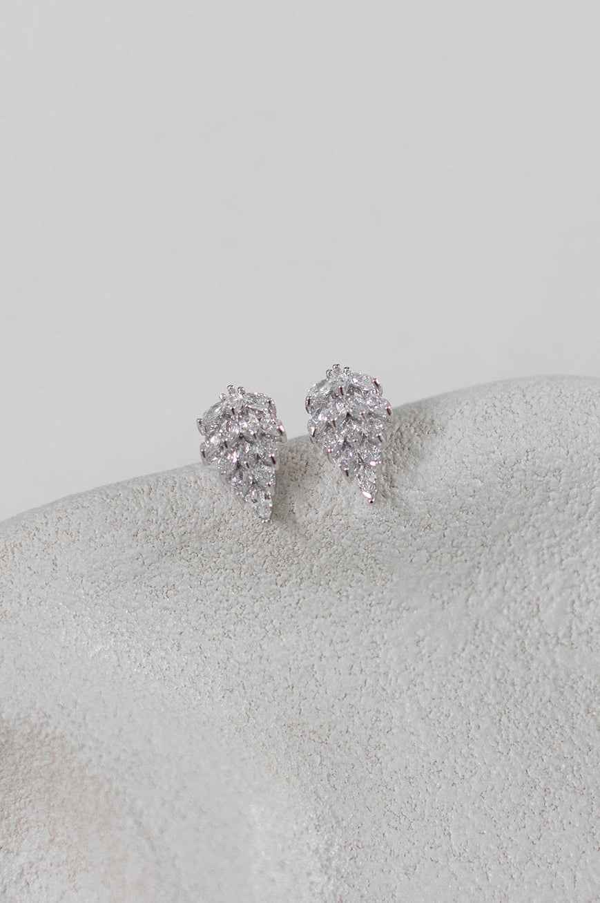 Buy Blaire - Crystal Marquise Cluster Stud Bridal Earrings online | The White Collection Australia