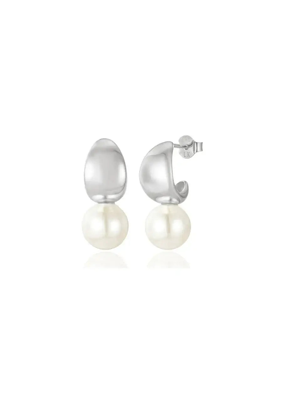 Buy Lola Knight - Blanca - Pearl Drop Bridal Earrings - Silver online | The White Collection Australia
