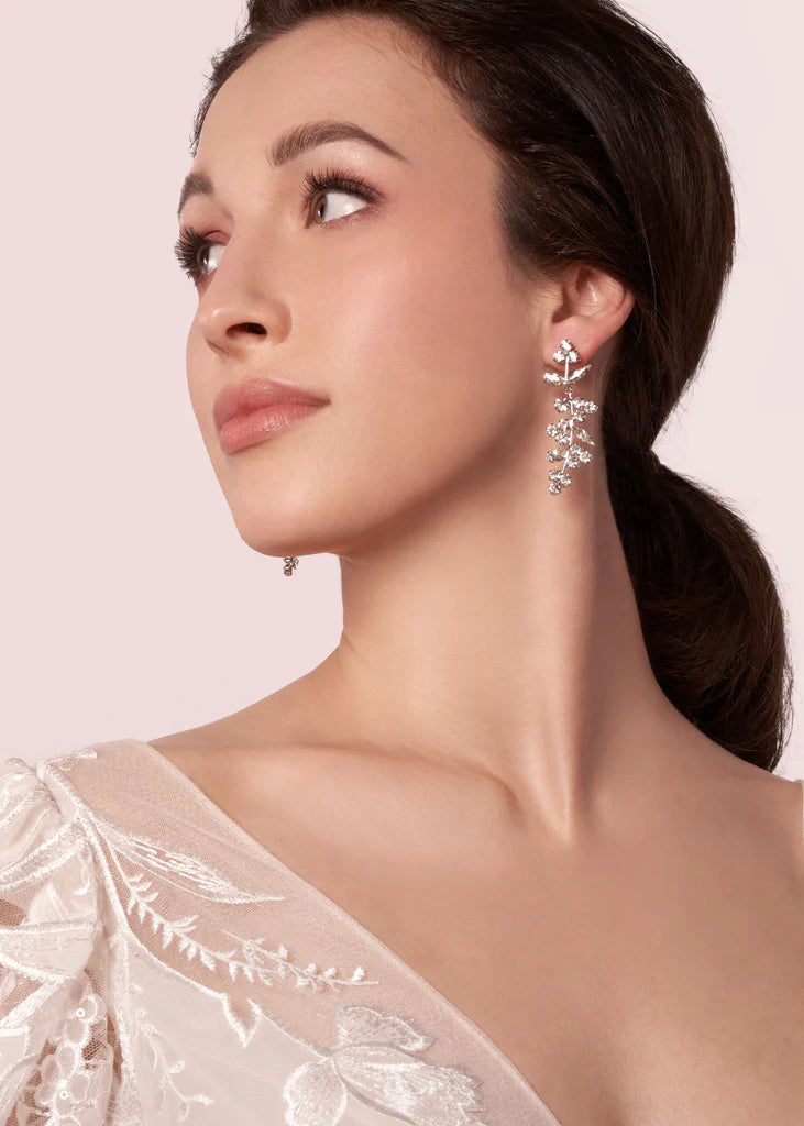 Buy Elizabeth Bower - Bud Crystal Crystal Drop - Gold online | The White Collection Australia