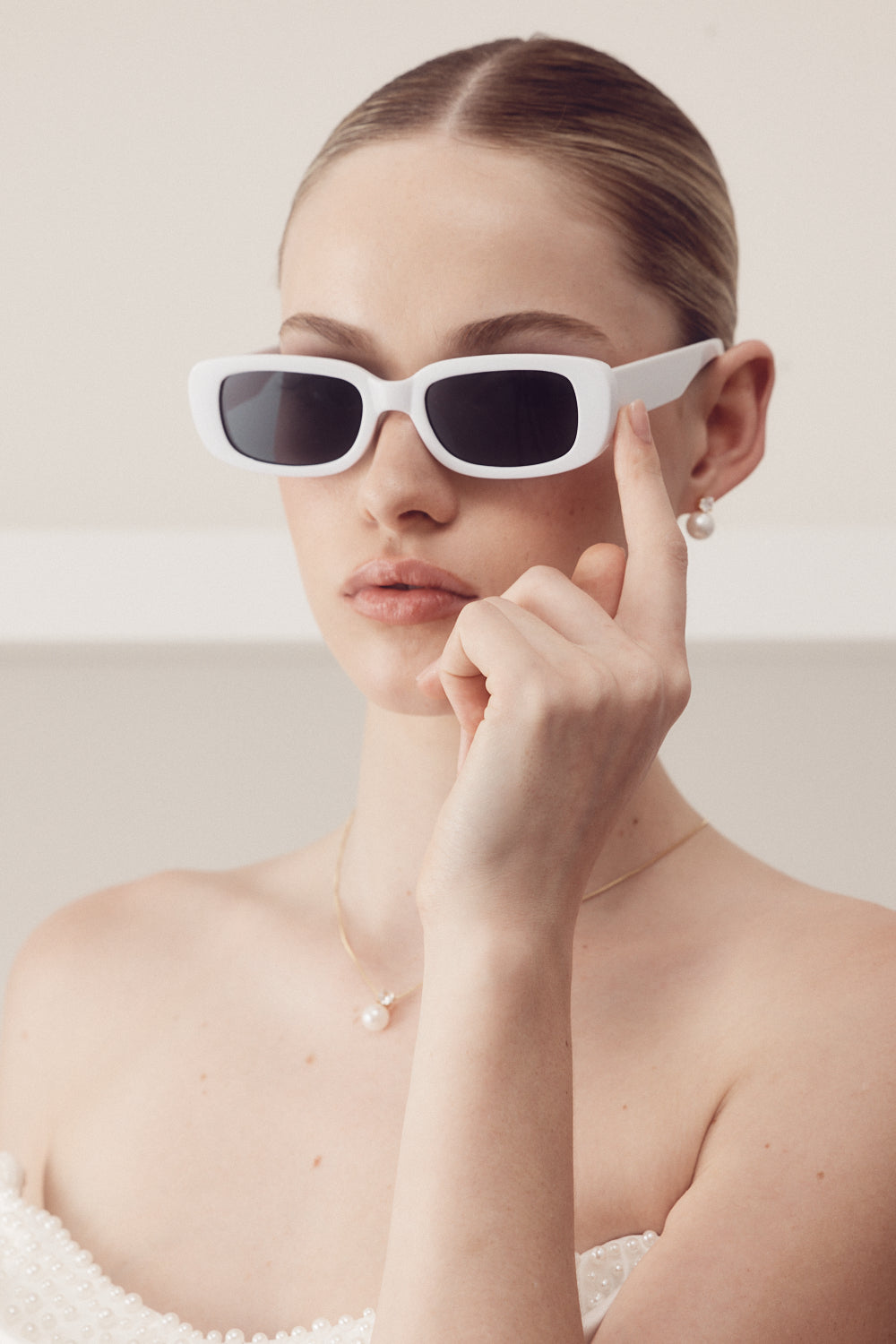 Buy Chanel - White Love Heart Sunglasses online | The White Collection Australia