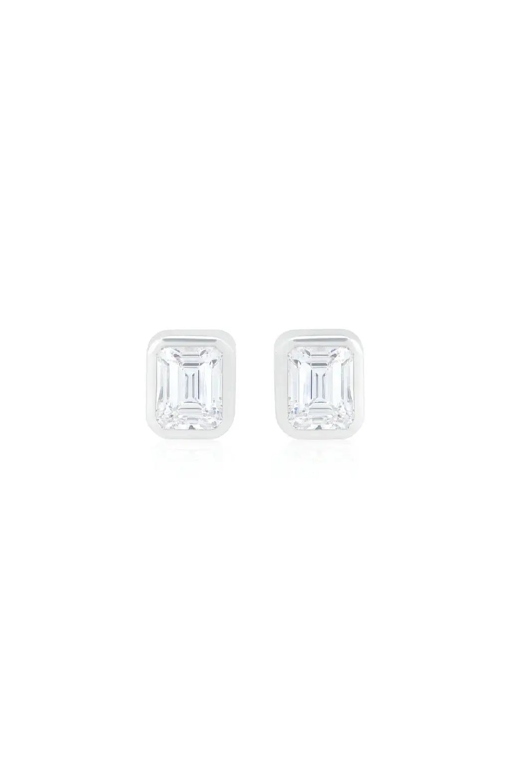 Buy Lola Knight - Andrea - Crystal Stud Earrings - Silver online | The White Collection Australia