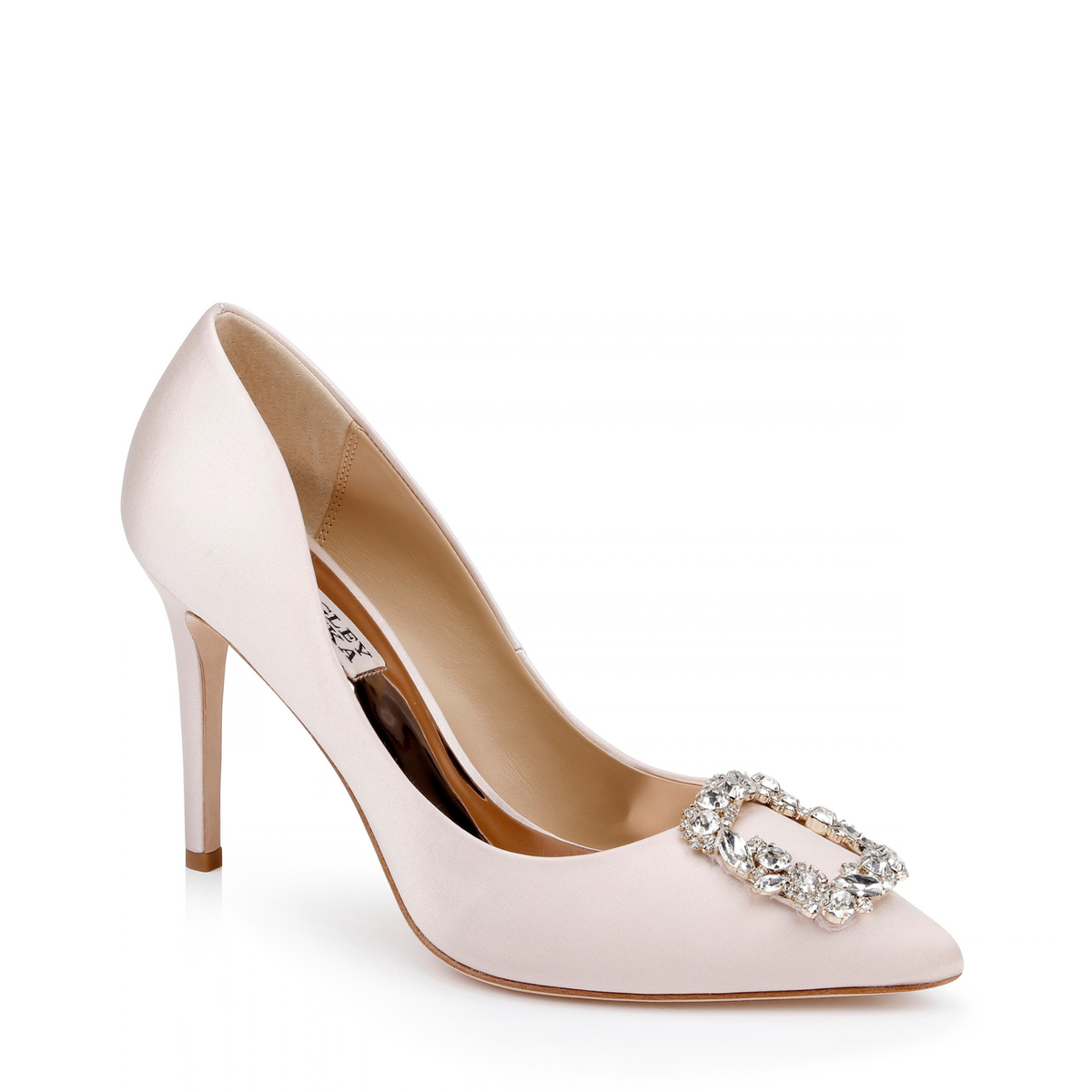 Cher - Crystal Buckle High Heel Stiletto Pump - Champagne