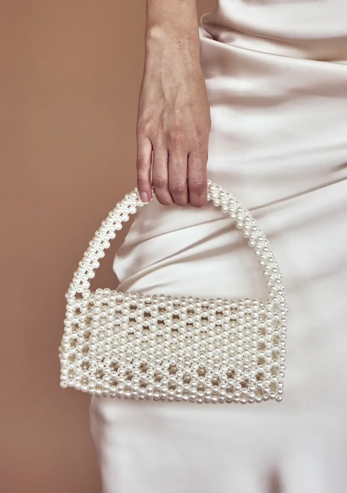 Buy Lola Knight - Coco Ivory Pearl Bag online | The White Collection Australia