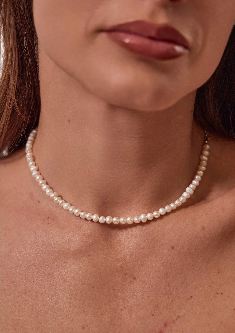 Lola Knight - Etta Pearl Bridal Necklace - 18K Gold