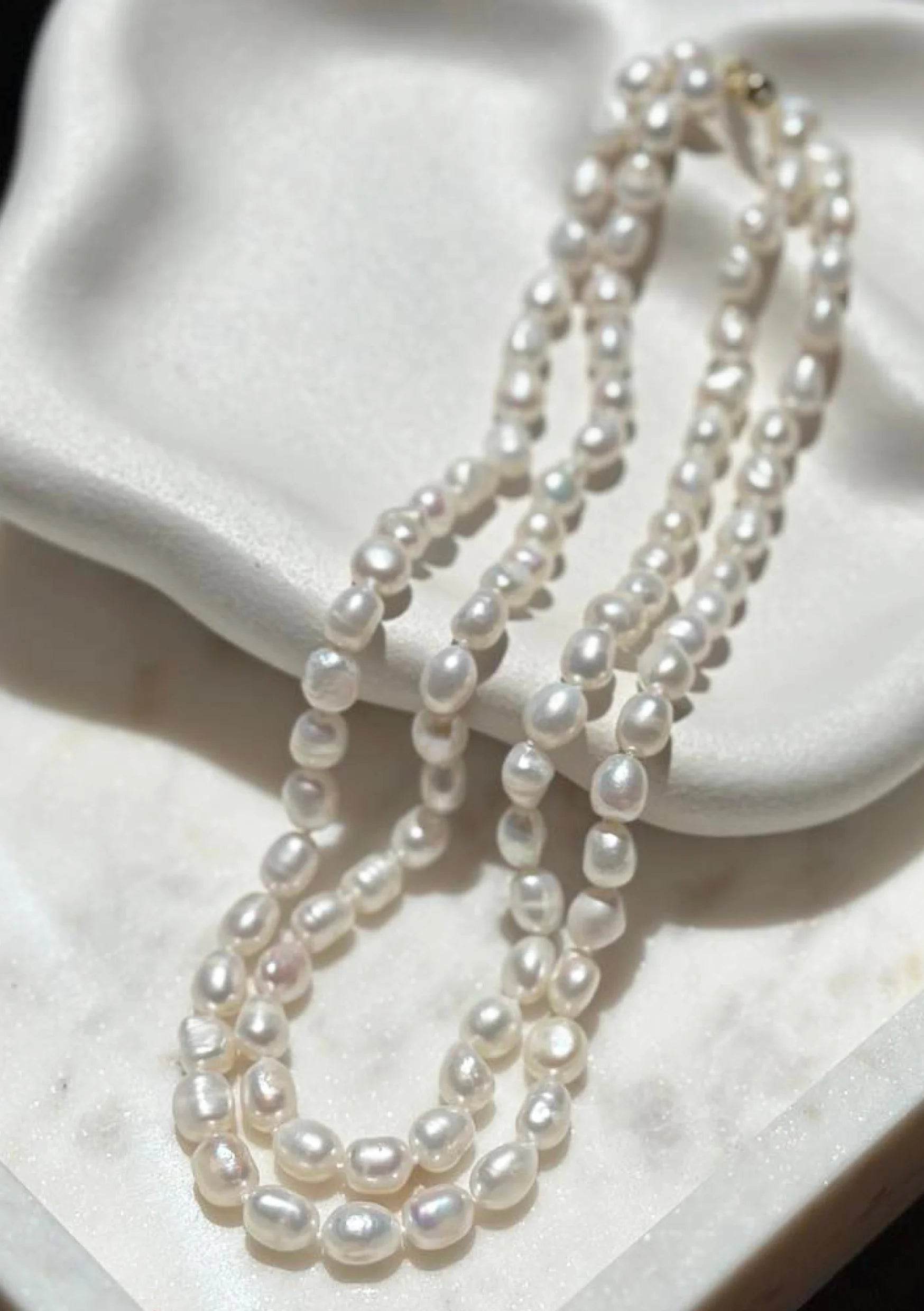 Buy Lola Knight - Gianna Freshwater Pearl Bridal Necklace - 18K Gold online | The White Collection Australia