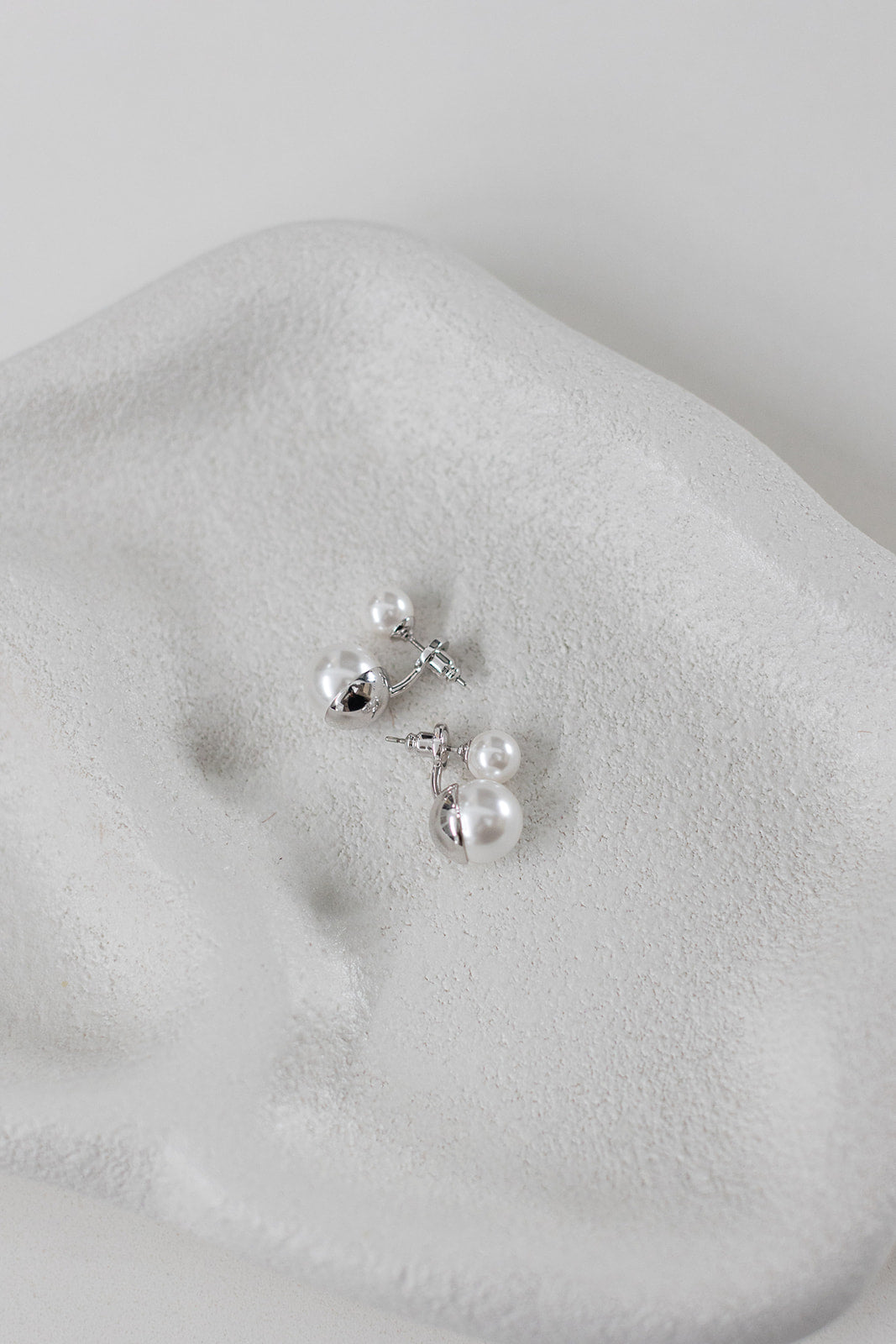 Buy Irina - Double Pearl Jacket Bridal Earrings online | The White Collection Australia