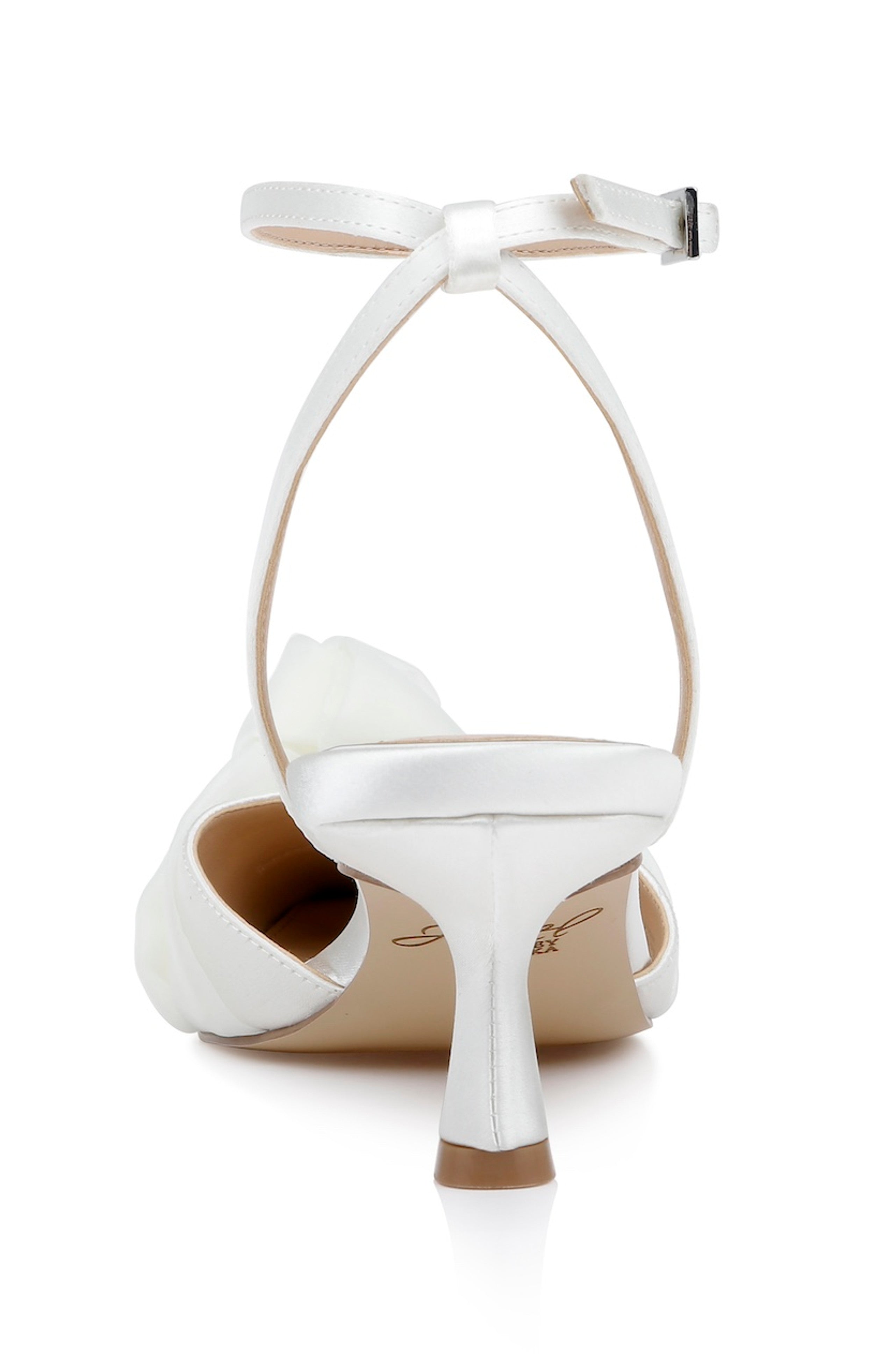 Favor - Pointed Toe Kitten Heels - Ivory