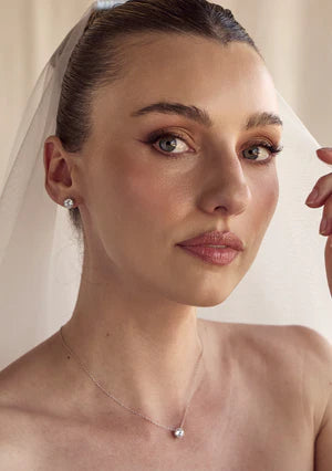 Lola Knight - Jacinta - Crystal Stud Earrings - Silver