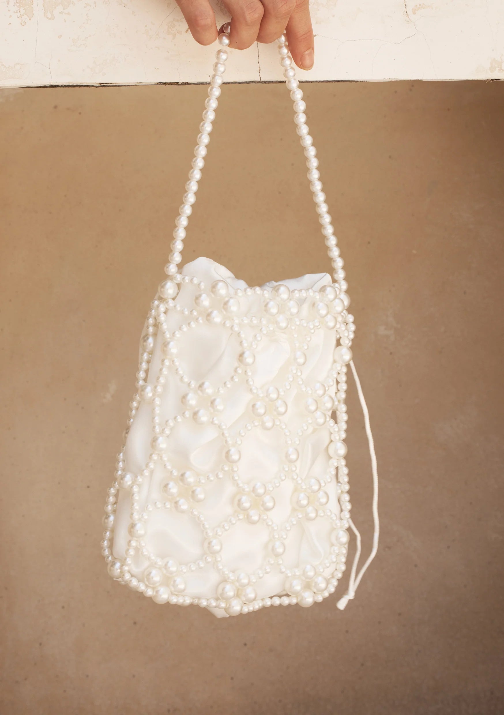 Lola Knight - Leo Ivory Pearl Bag