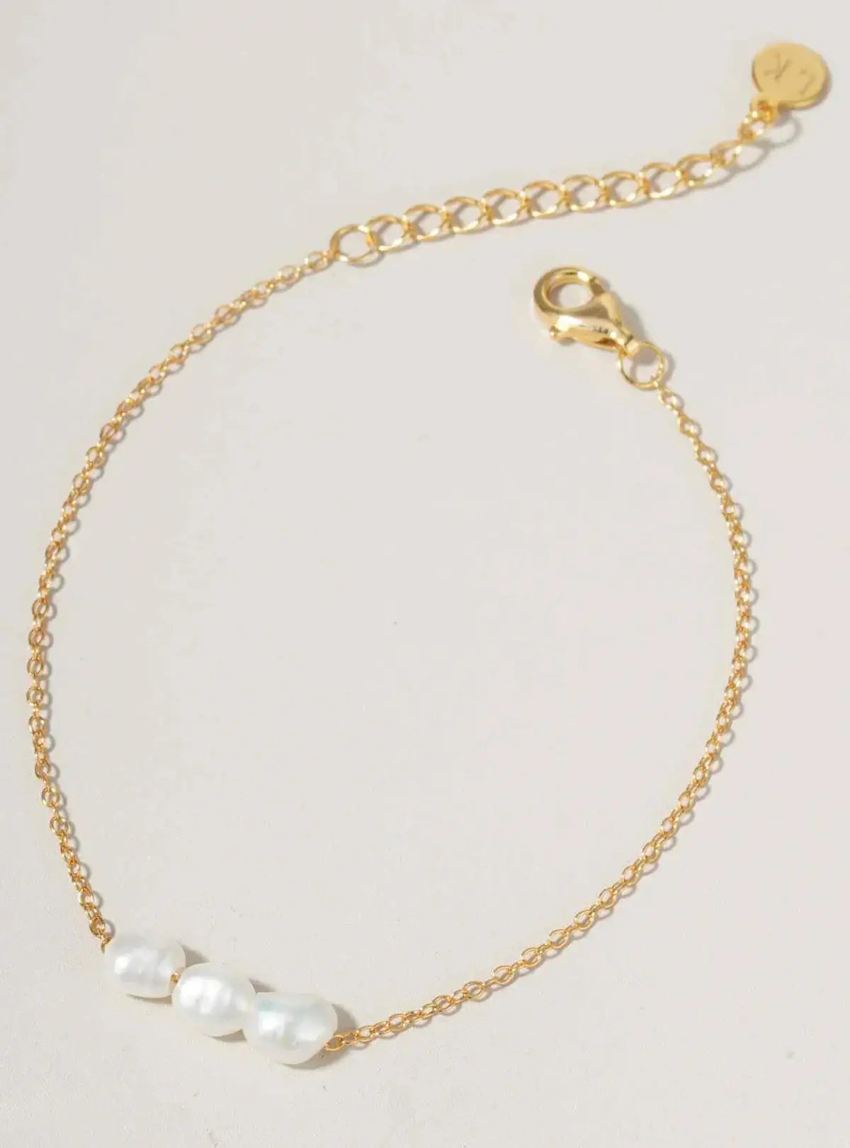 Buy Lola Knight - Lettie Pearl Bridal Bracelet - Gold online | The White Collection Australia