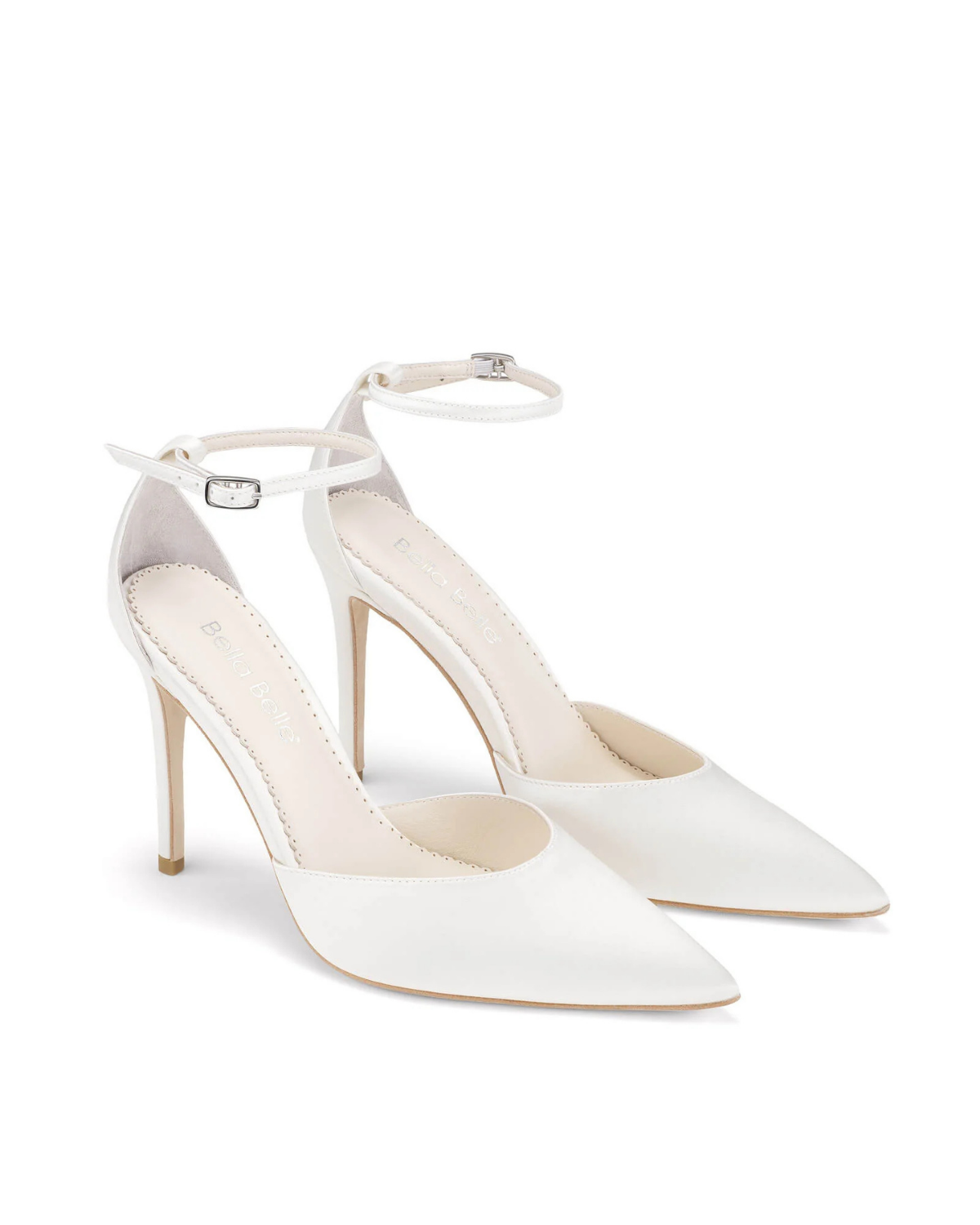 Nova - 4 Inch High Heel Wedding Shoes - Ivory