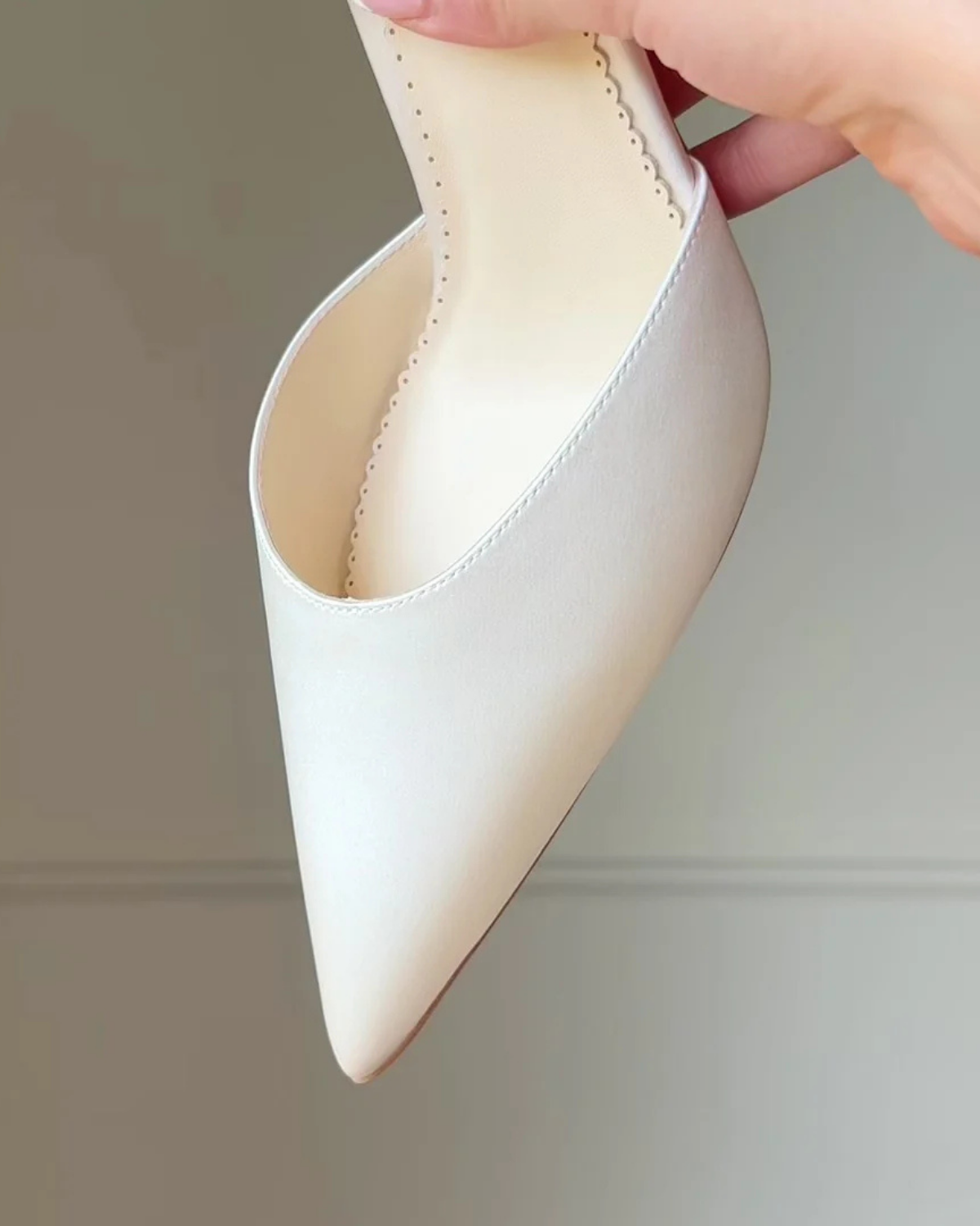 Nova - 4 Inch High Heel Wedding Shoes - Ivory