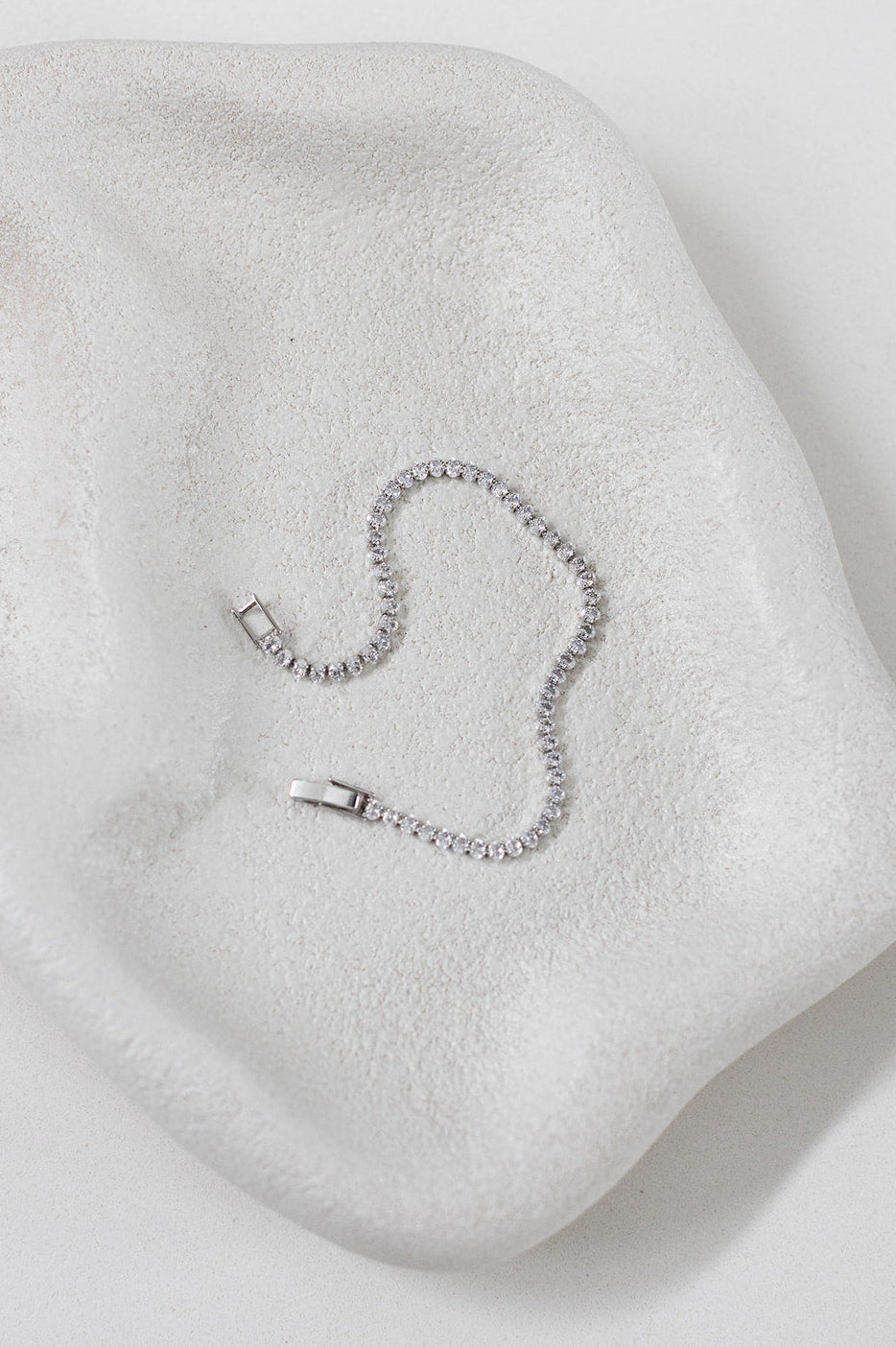 Buy Olive - Delicate Oval Bridal Tennis Bracelet online | The White Collection Australia