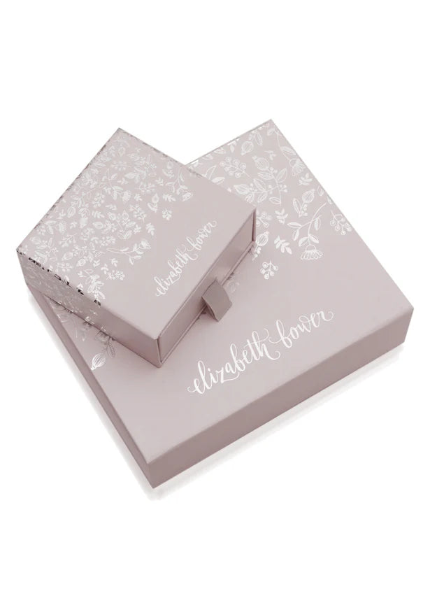 Buy Elizabeth Bower - Pearllum Crystal & Pearl Stud - Rhodium Silver online | The White Collection Australia