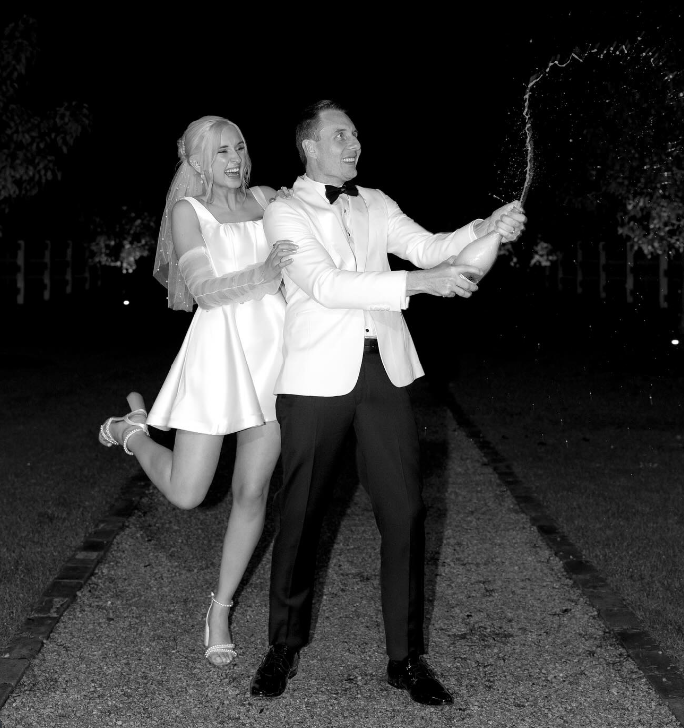 Feisty - Open Toe Strappy Pearl Block Heel - Soft White