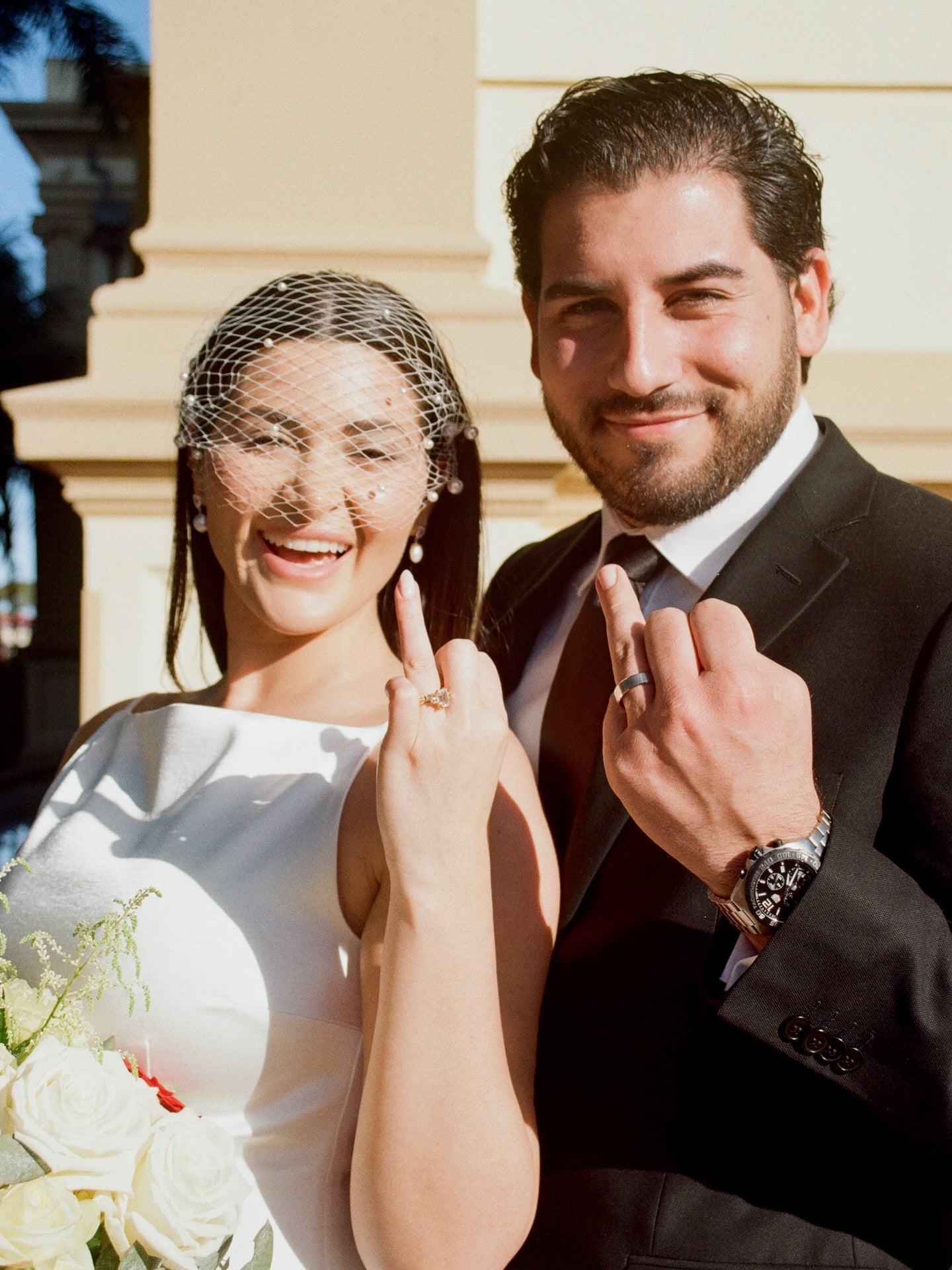 Lola Knight - Harlow - Pearl Birdcage Veil - Ivory