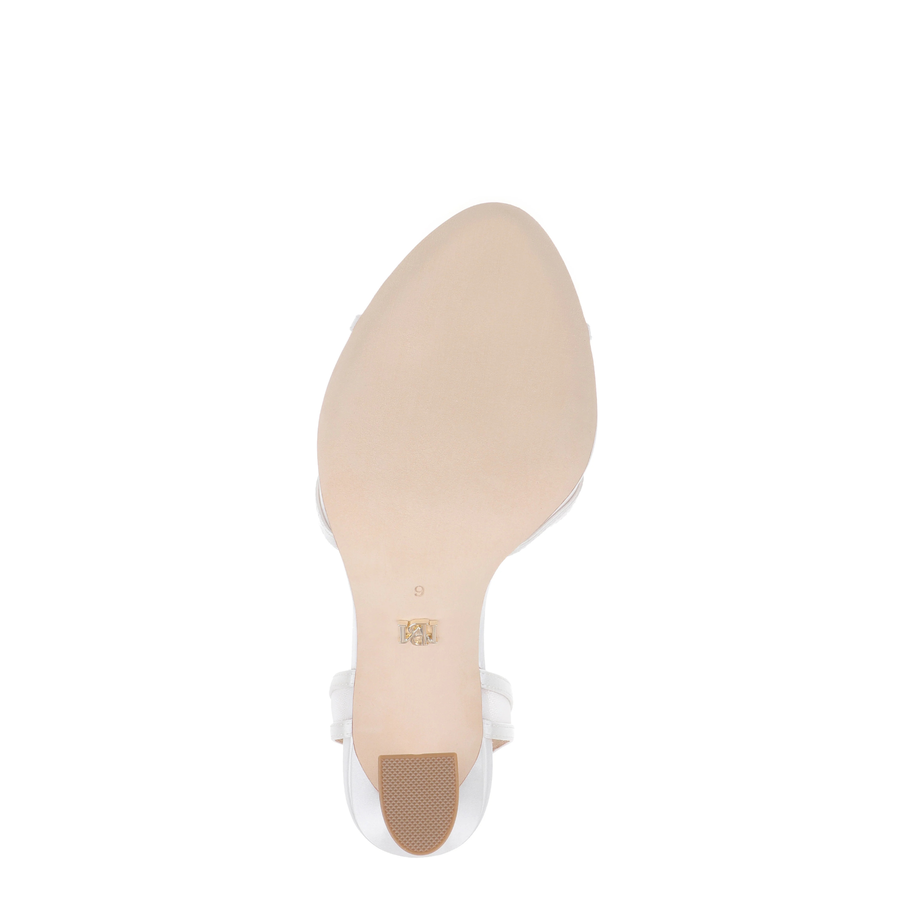 Ysabel - Mesh Ankle Strap White Satin - Soft White
