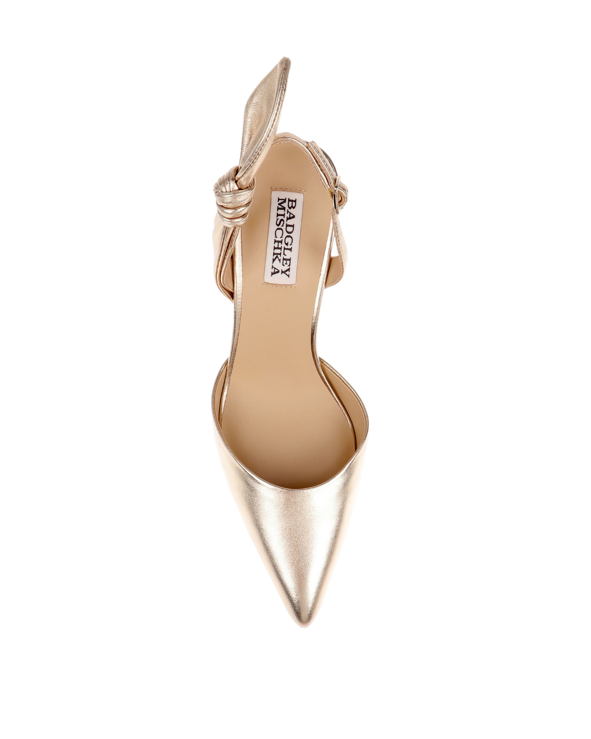 Yuan - Bow Slingback Pump - Gold Metallic