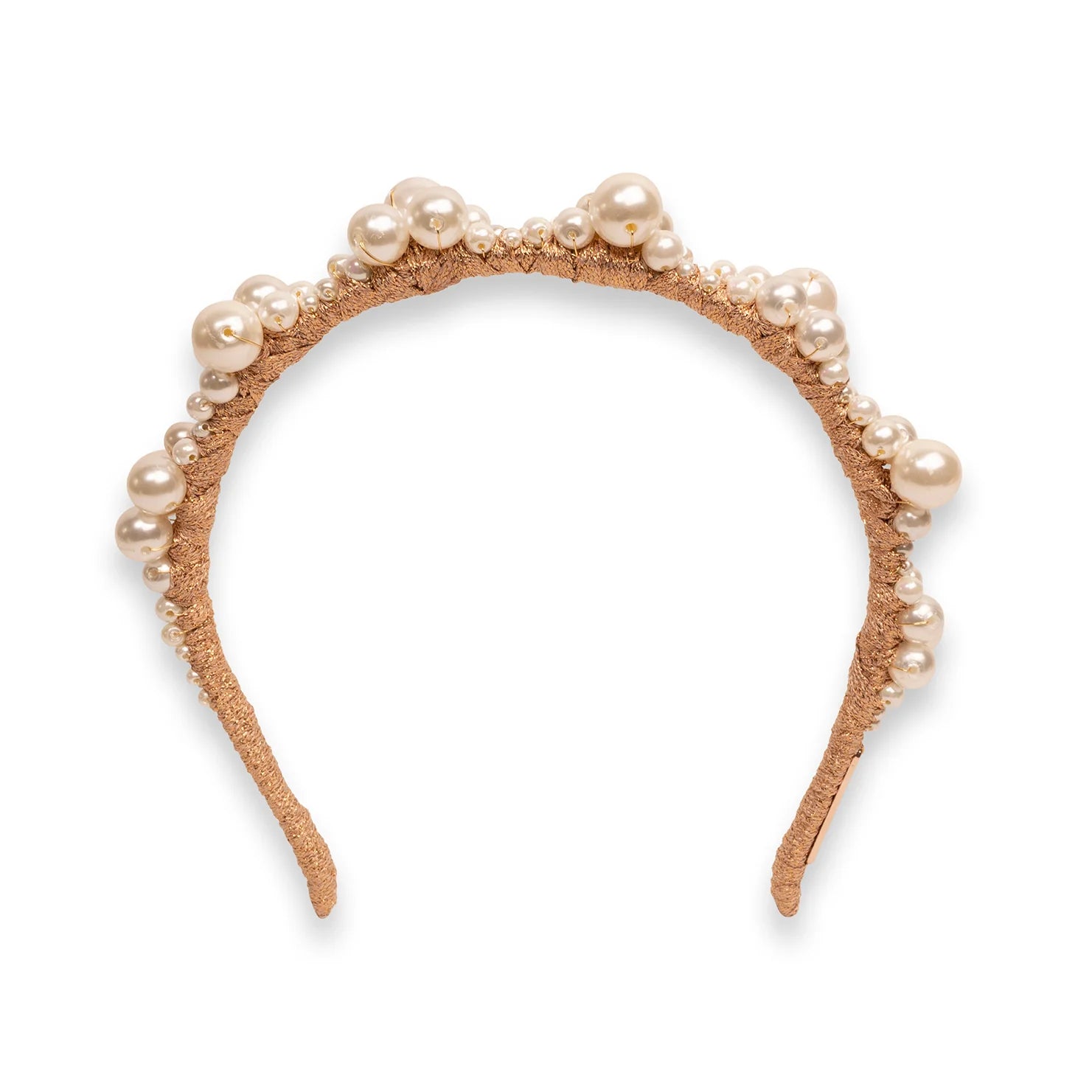 Buy A'el Este - Charlotte - Bridal Pearl Headband - Rose Gold online | The White Collection Australia