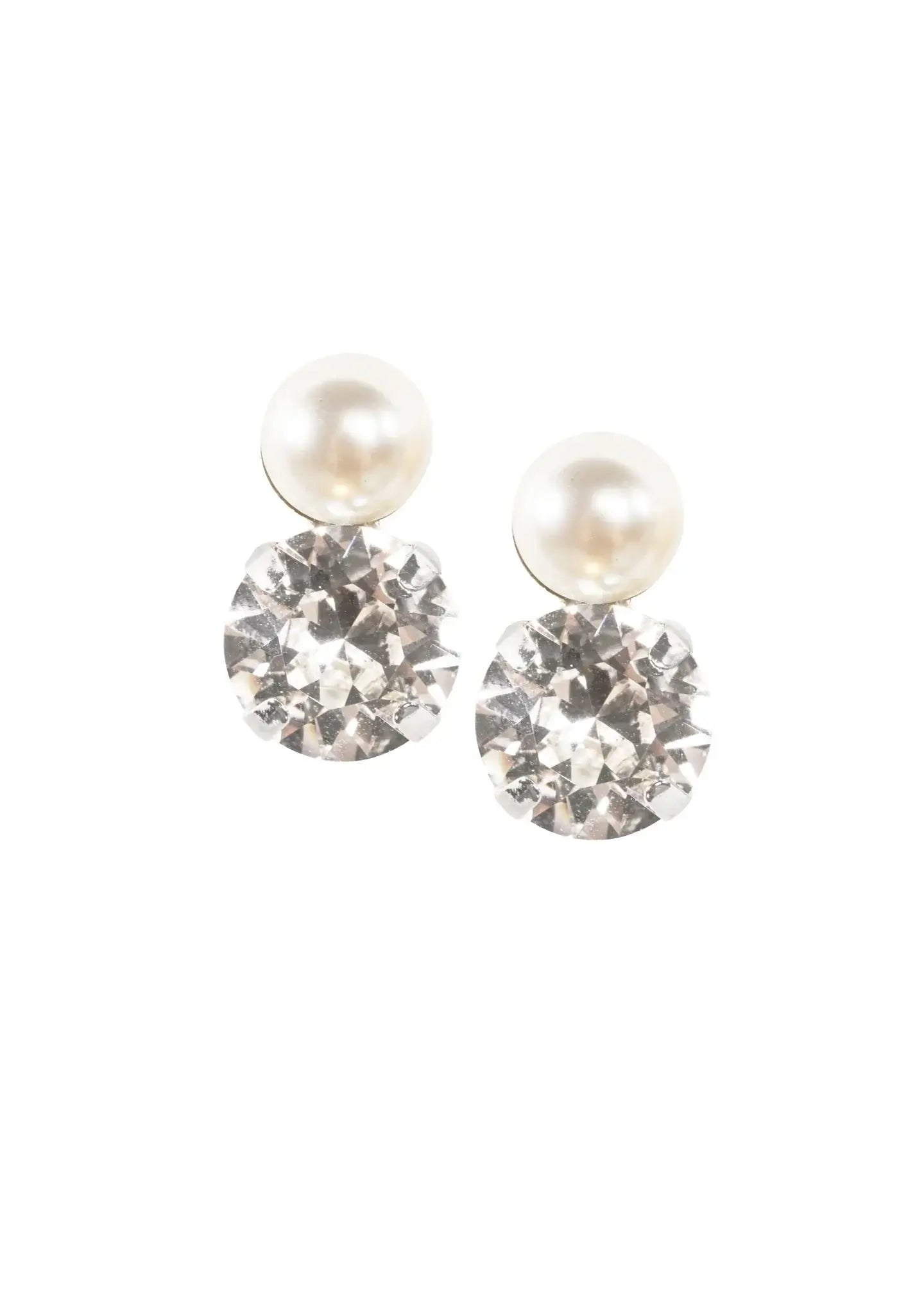 Buy Elizabeth Bower - Duet Mini Stud - Rhodium Silver online | The White Collection Australia