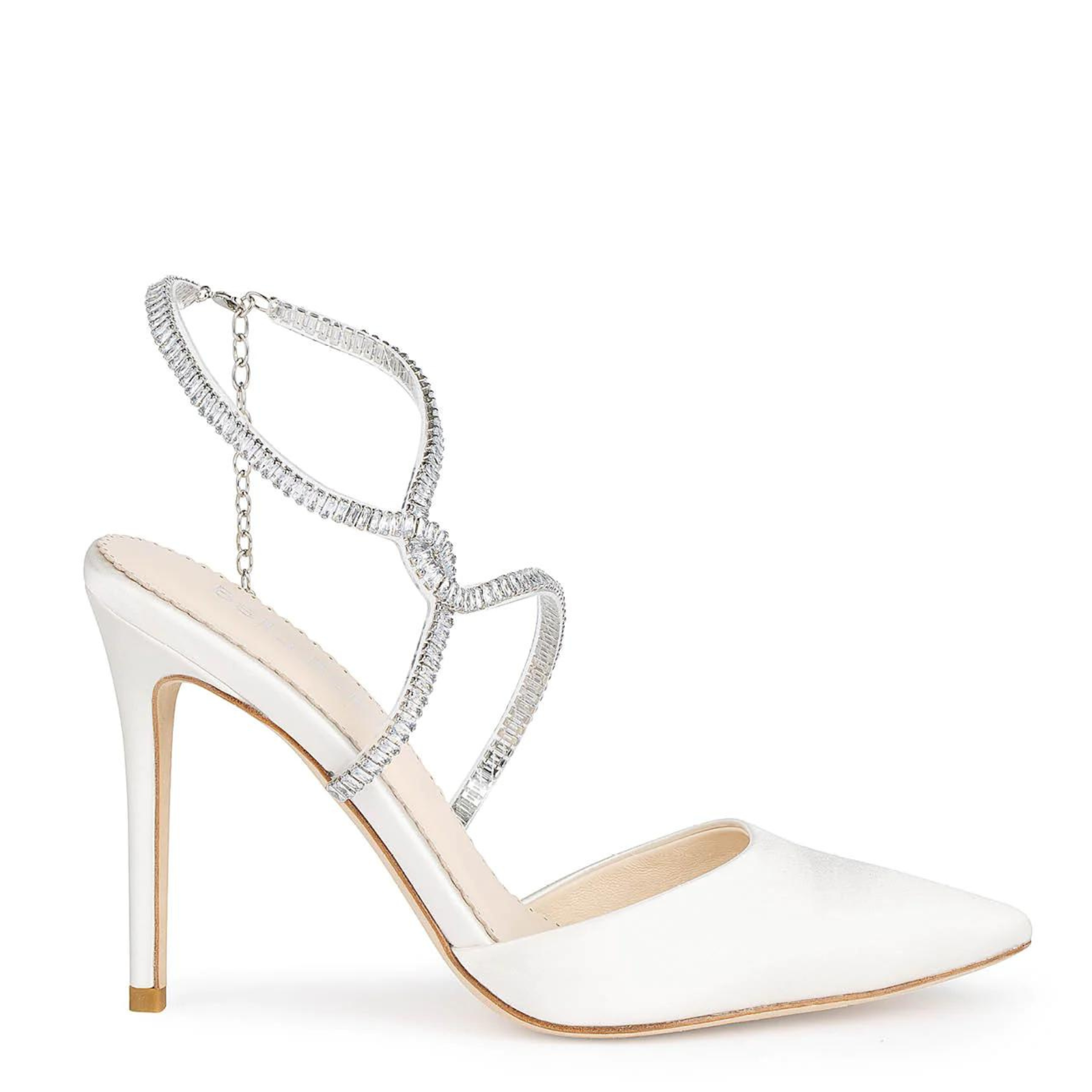 Buy Sidney - Ivory Crystal Strappy Bridal Heels online | The White Collection Australia