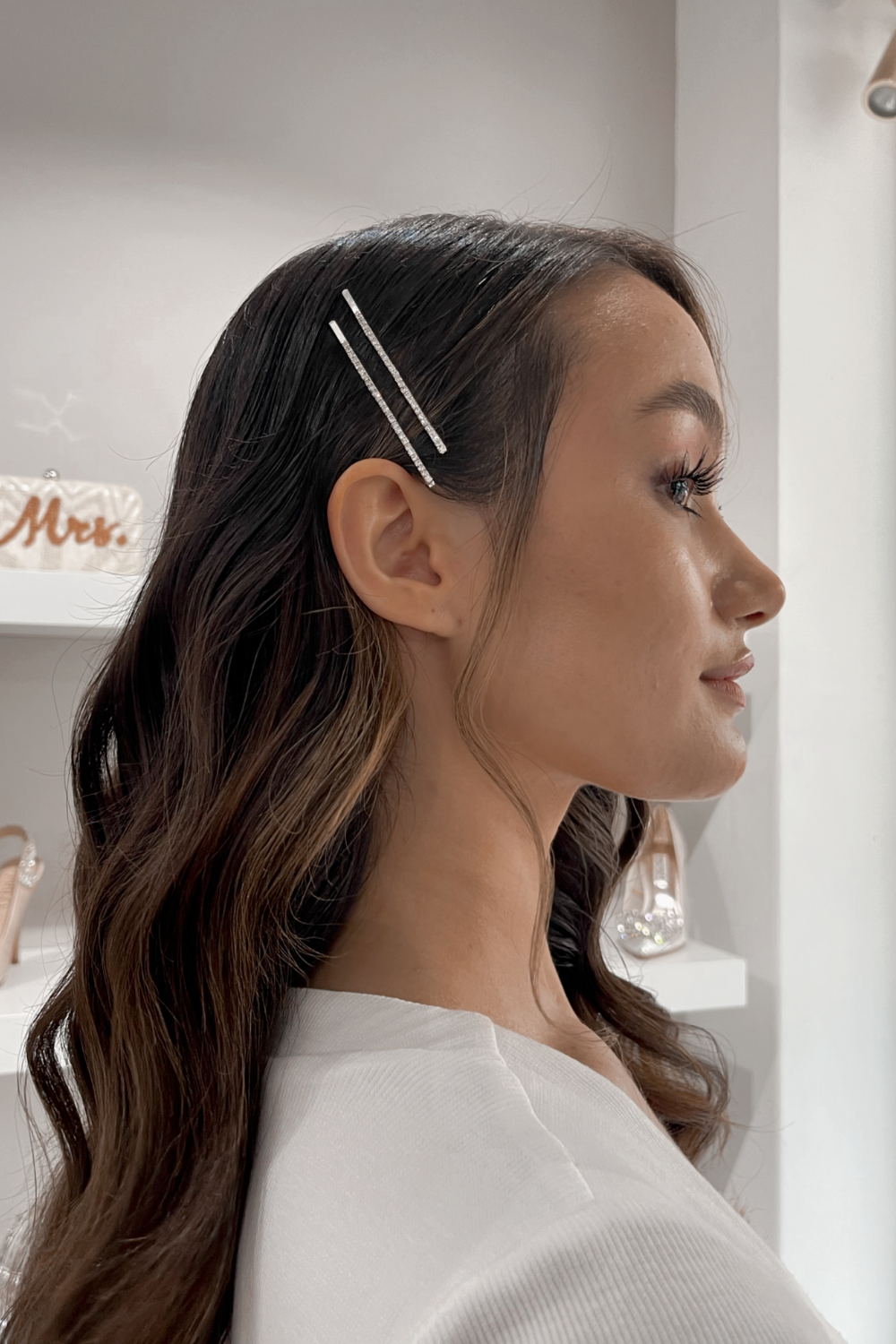 Simple Crystal Bridal Hair Pins