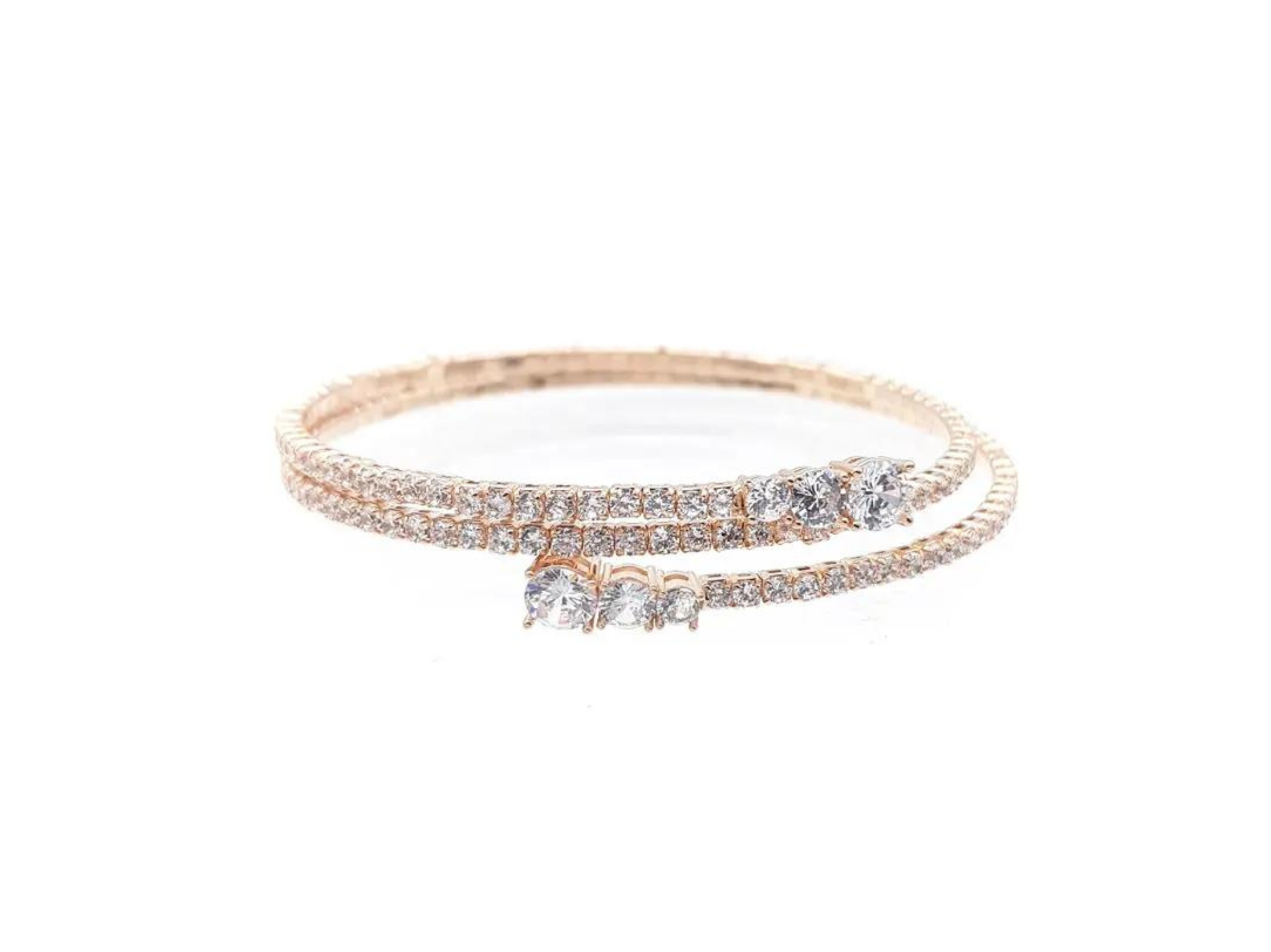 Fiorella - Modern Crystal Bridal Bangle Bracelet