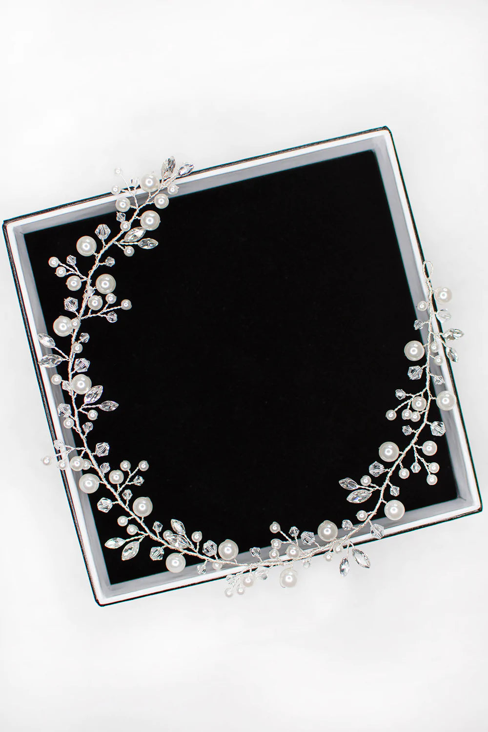 Buy Cleo Pearl & Crystal Bridal Hair Vine online | The White Collection Australia