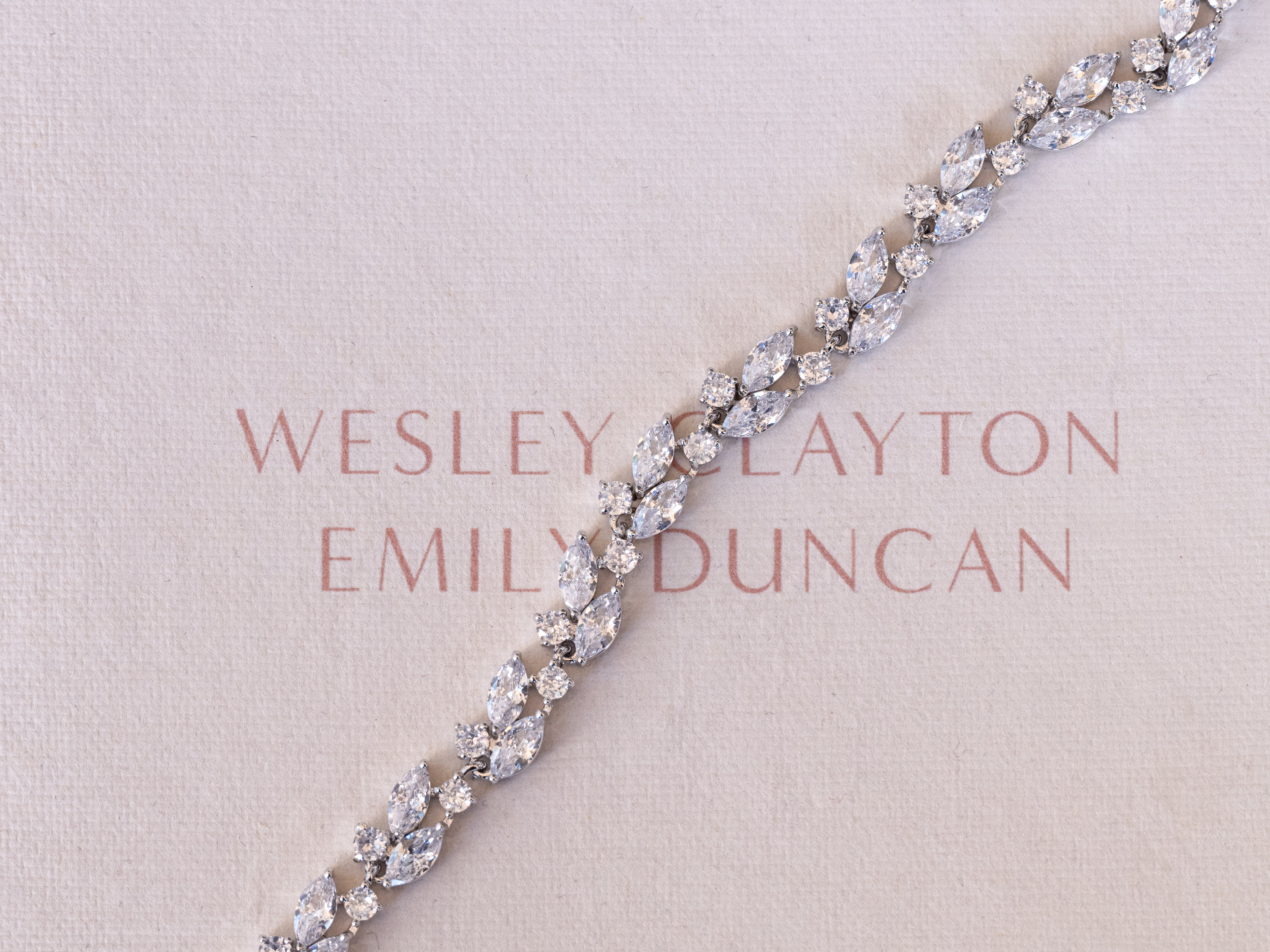 Sabrina - Unique Crystal Bridal Bracelet