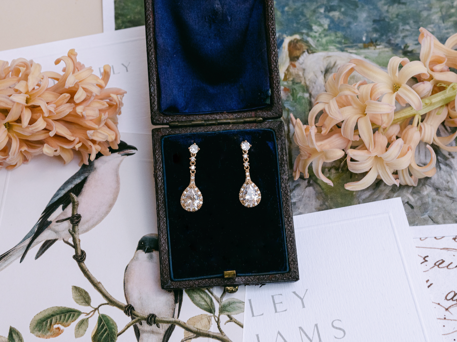 Buy Emily - Petite Teardrop Crystal Bridal Earrings online | The White Collection Australia