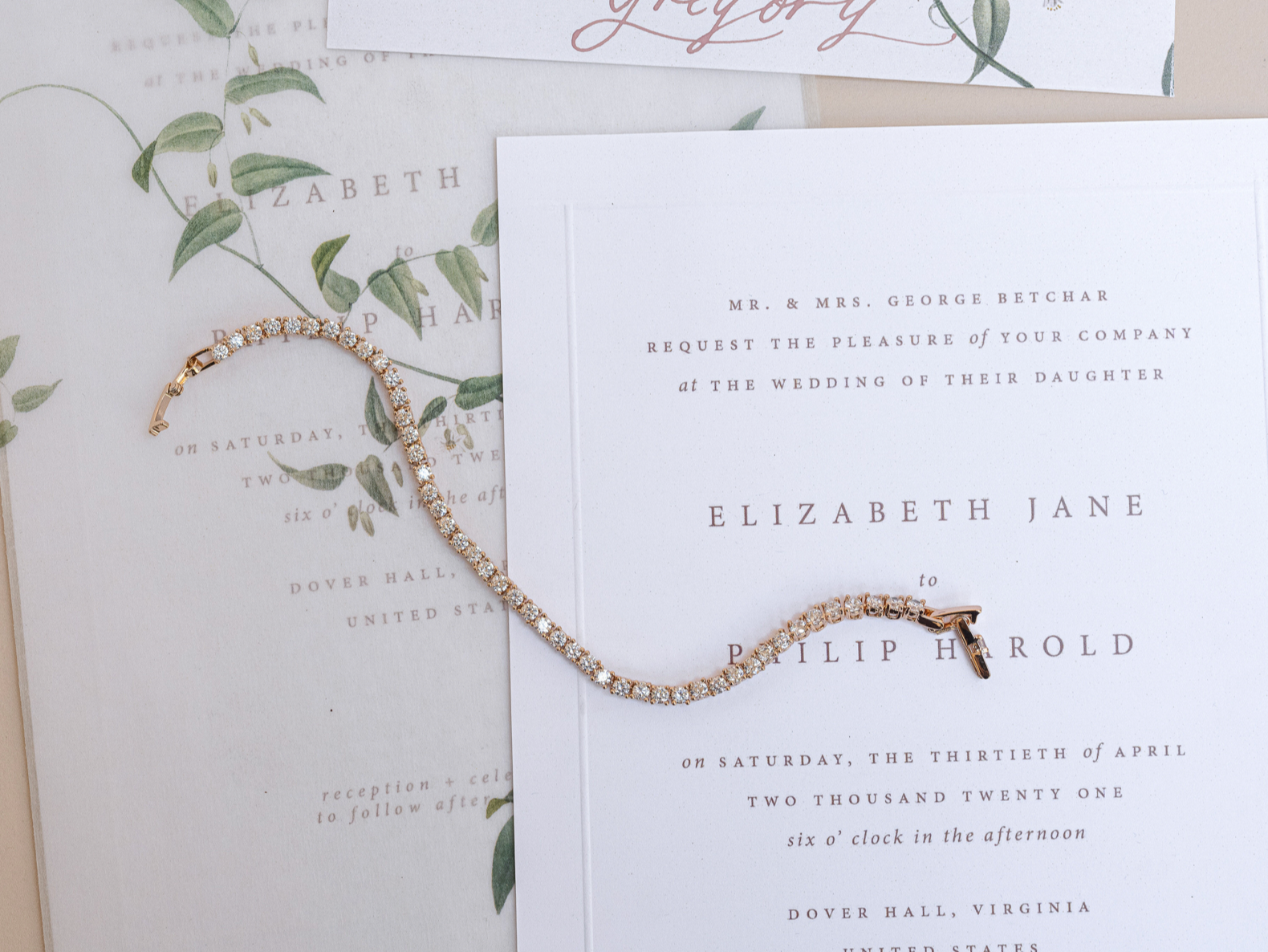 Lizzie - Lovely Bridal Tennis Bracelet