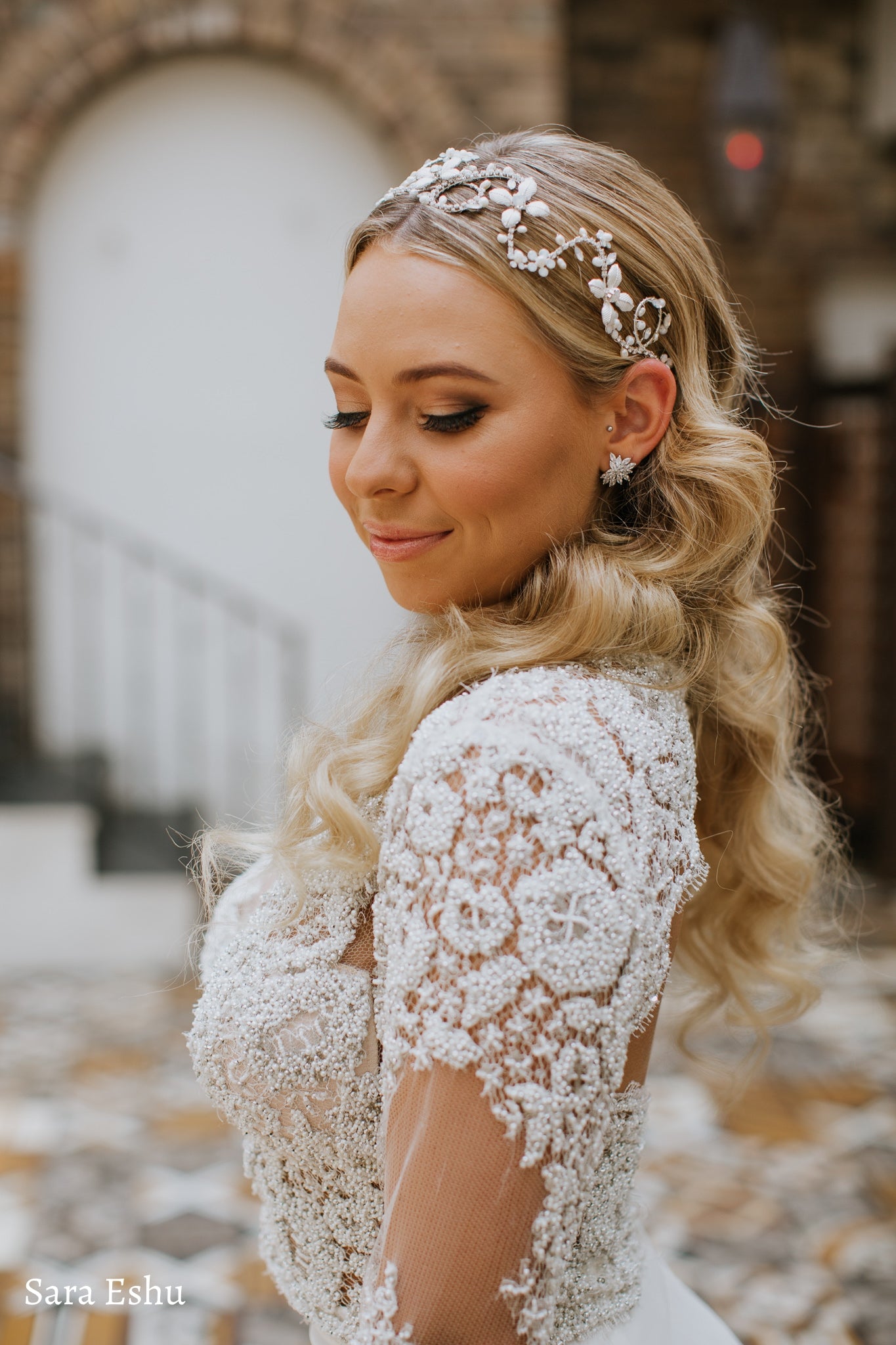 Buy Zara - Crystal Cluster Bridal Stud Earrings online | The White Collection Australia