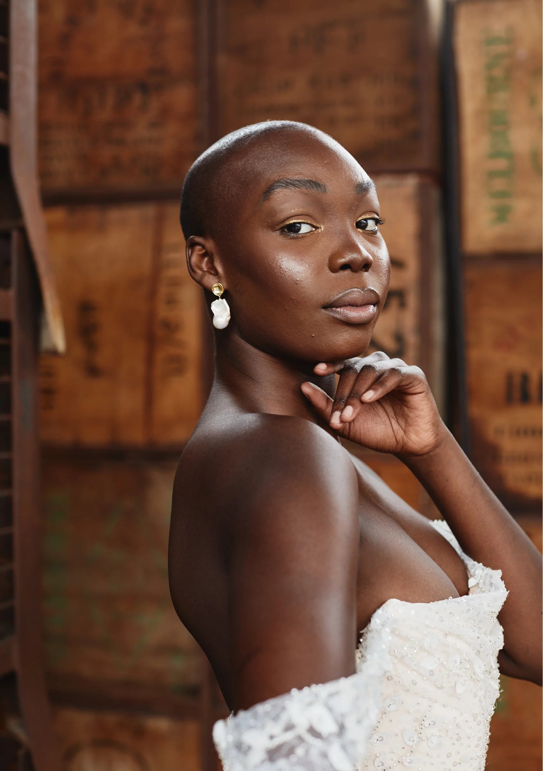 Lola Knight - Addison - Pearl Drop Earrings - 18CT Gold