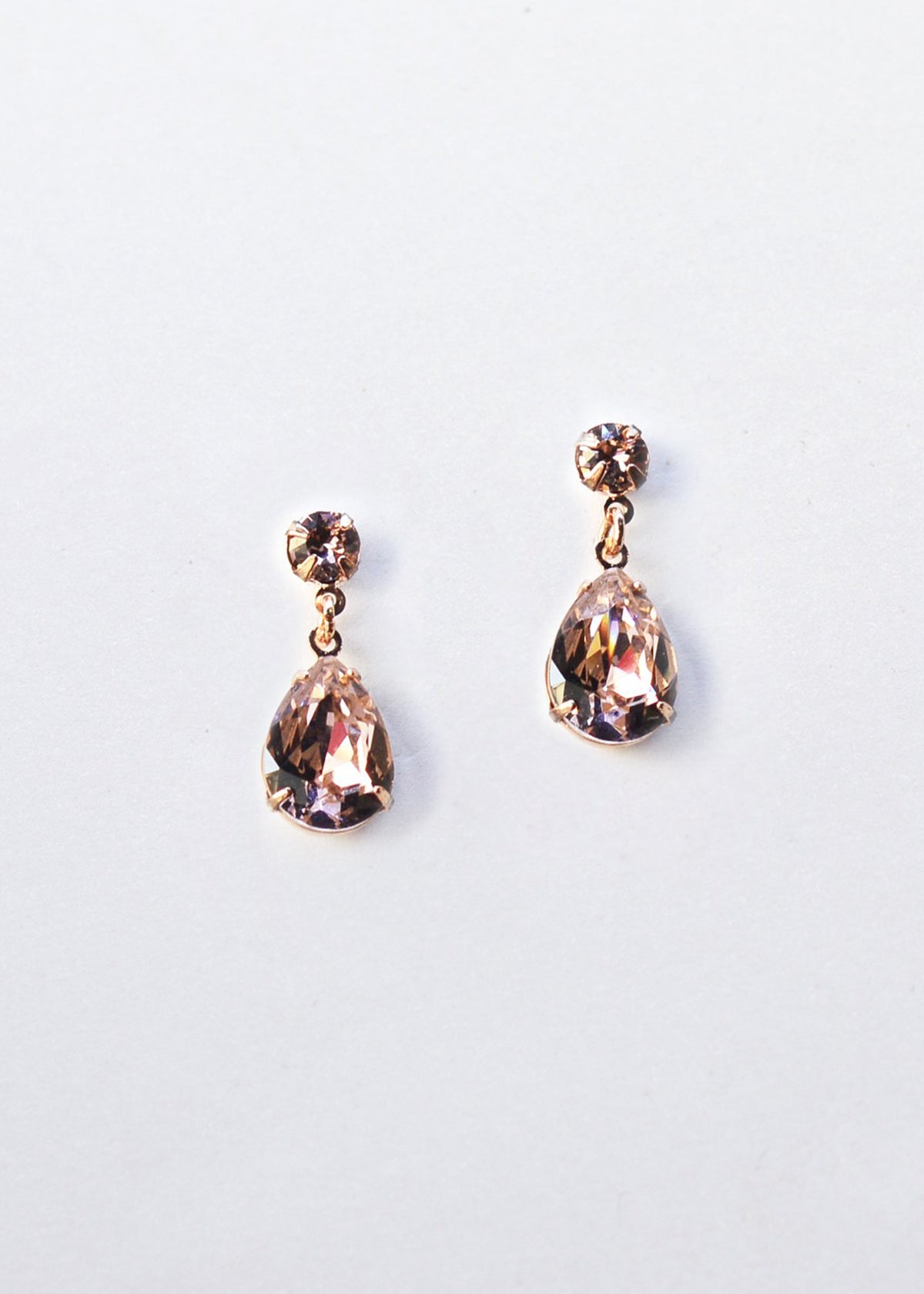 Buy Hannah - Swarovski Pear Drop Bridal Earrings online | The White Collection Australia
