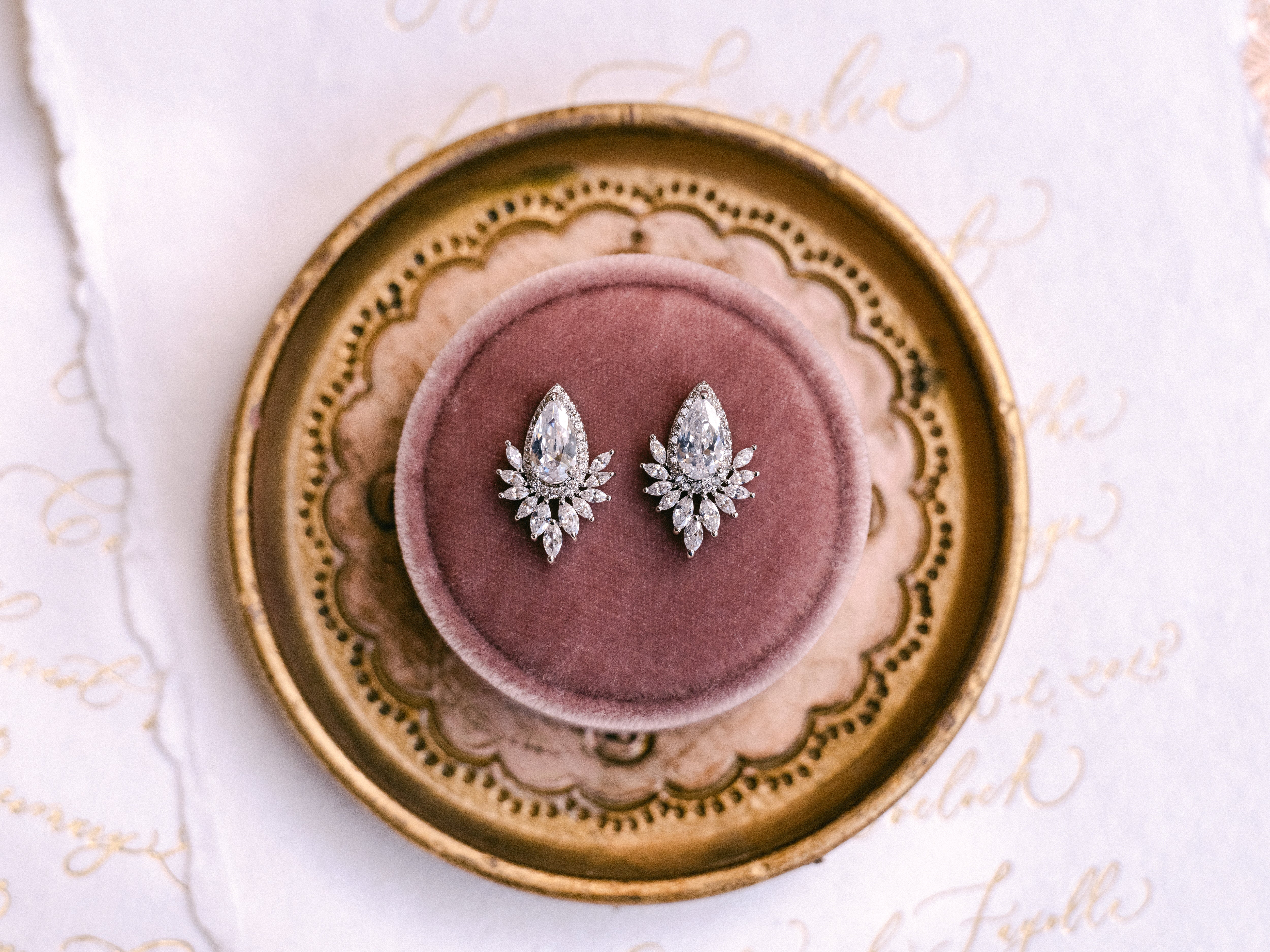 Buy Harlow - Crystal Pear & Marquise Bridal Stud Earrings online | The White Collection Australia