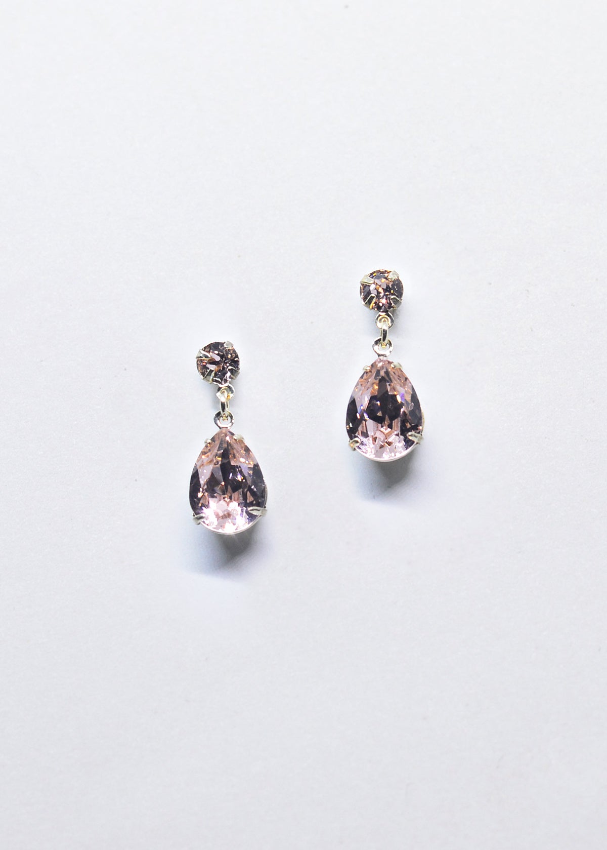 Buy Hannah - Swarovski Pear Drop Bridal Earrings online | The White Collection Australia